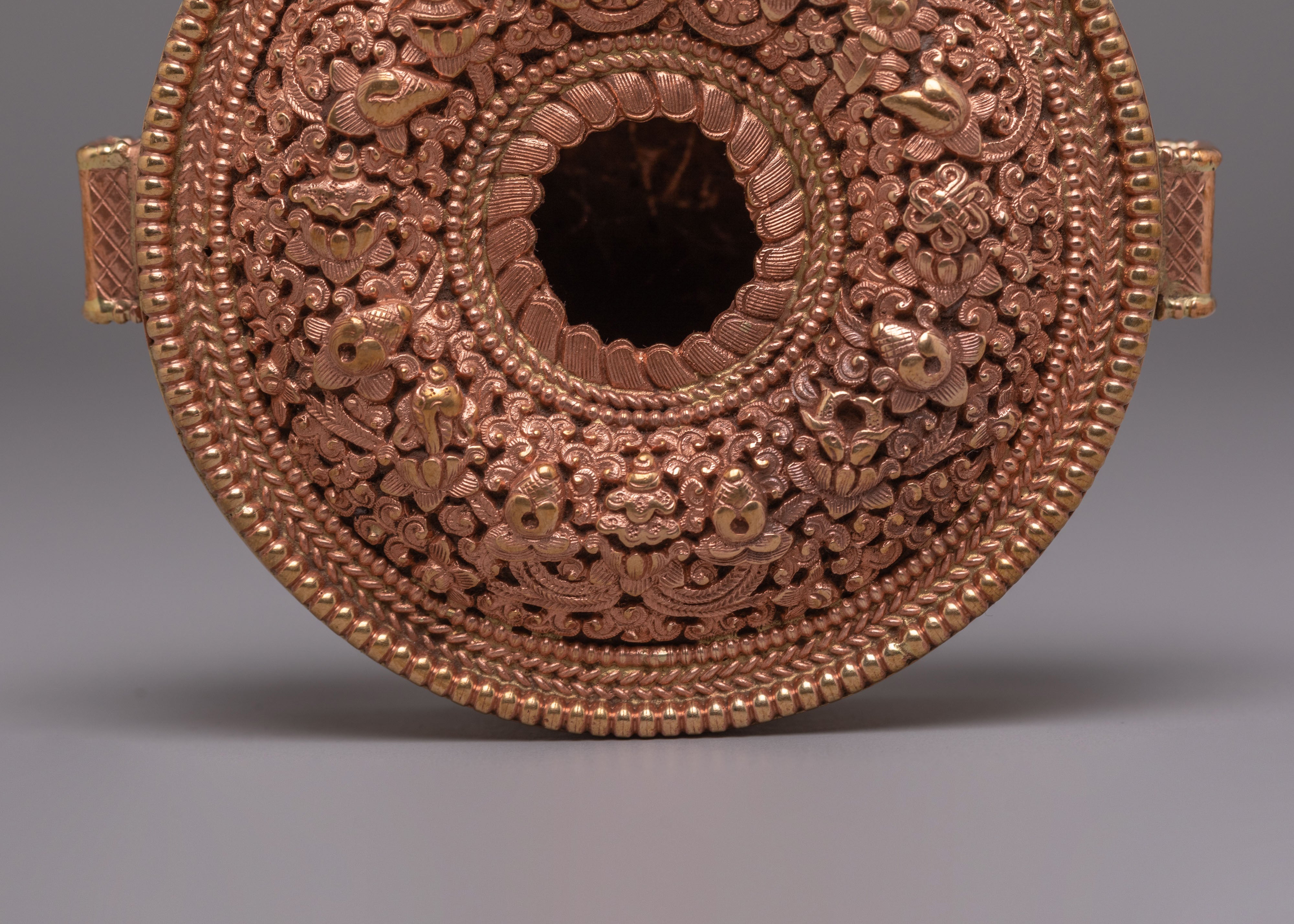 Tibetan Copper Ghau Box | Symbol of Spiritual Protection