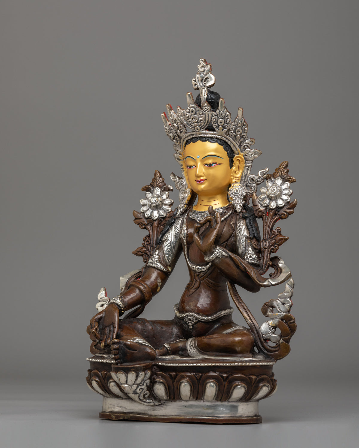 Green Tara Spiritual Sculpture | Symbol of Compassion
