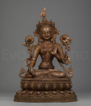 Sacred Statue of Green Tara 