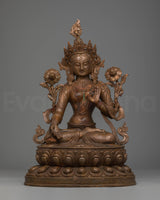 Sacred Statue of Green Tara 