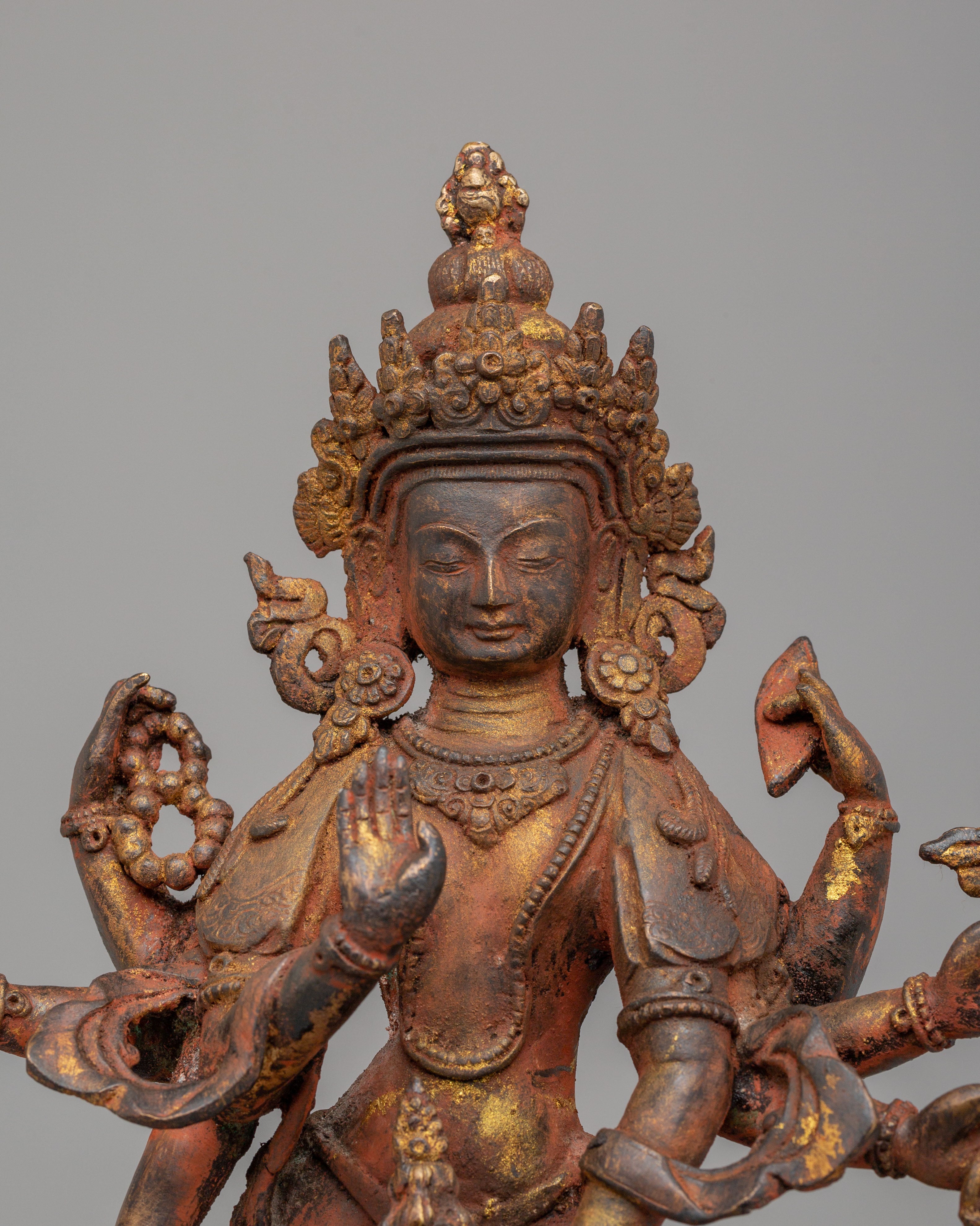 Buddhist Compassion Lokeshwor Statue | Handcrafted Avalokiteshvara Artwork