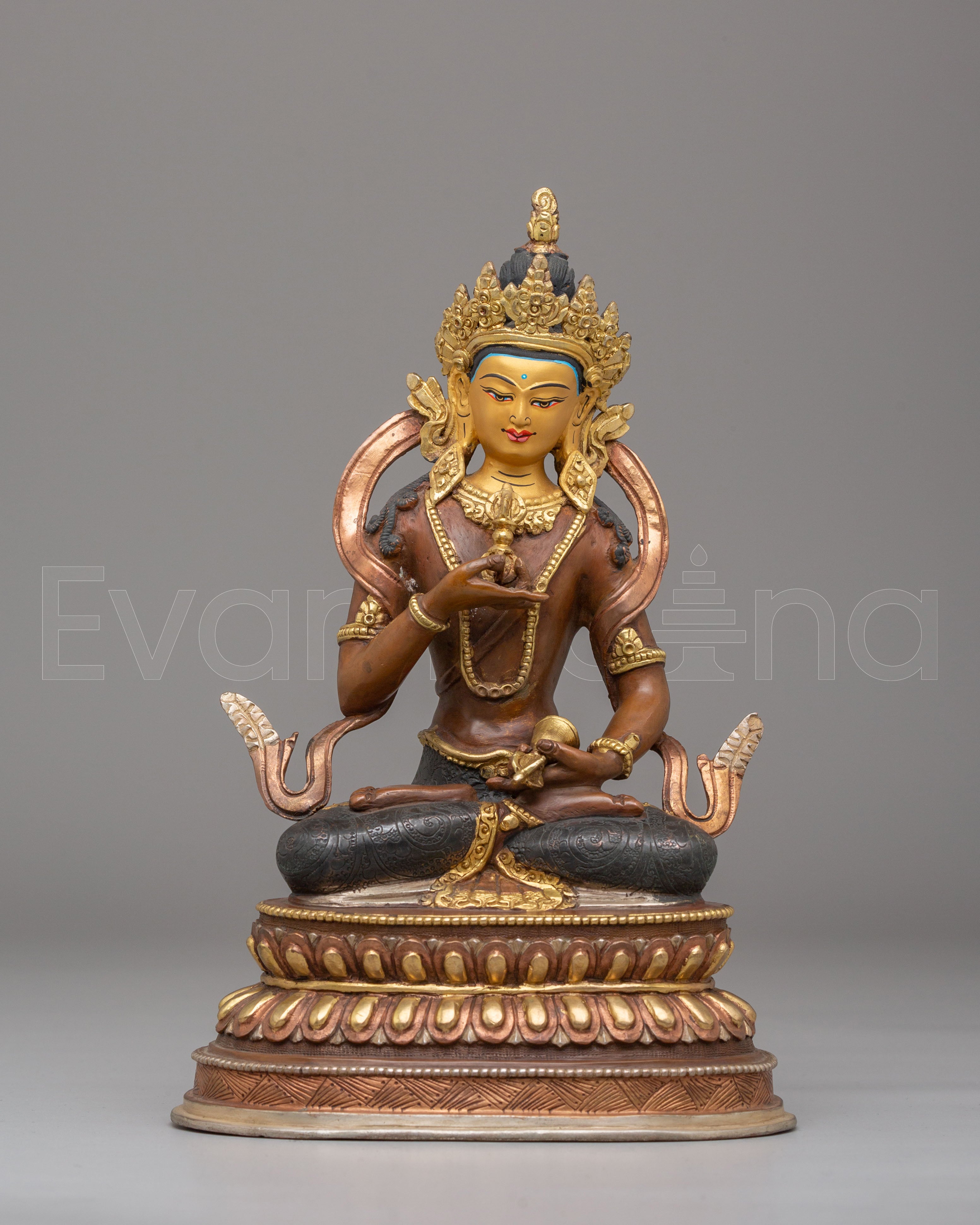 Vajrasattva Copper Handmade Sculpture | Tibetan Buddha Statue