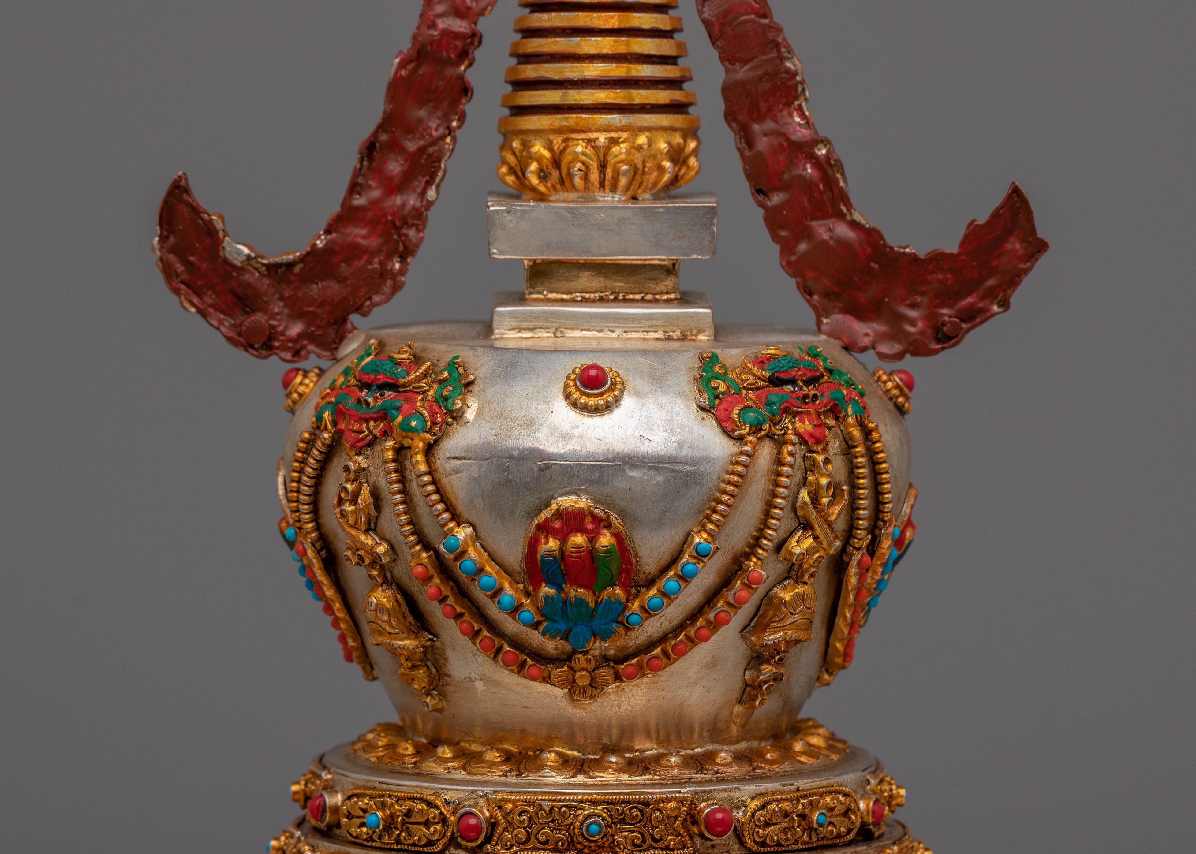 Traditional Tibetan Namgyal Stupa | Symbol of Spiritual Protection and Enlightenment