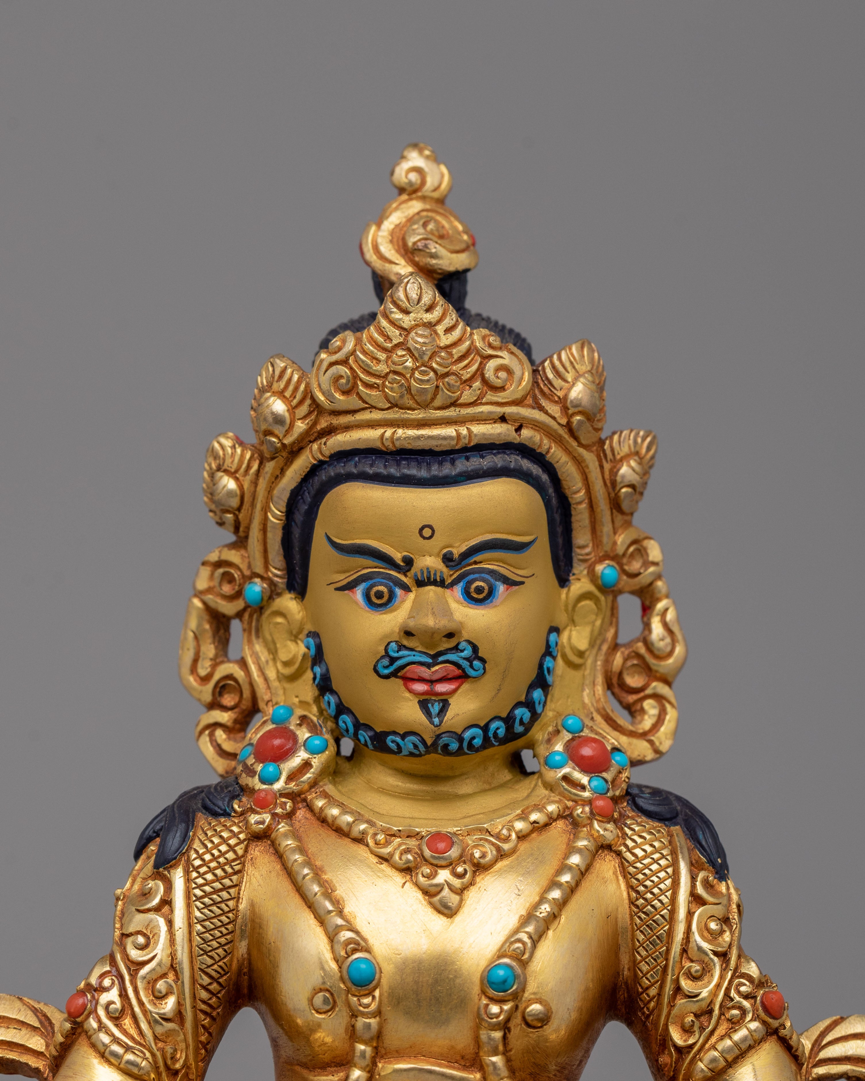 Himalayan Dzambhala Deity Statue | Tibetan God of Wealth & Prosperity