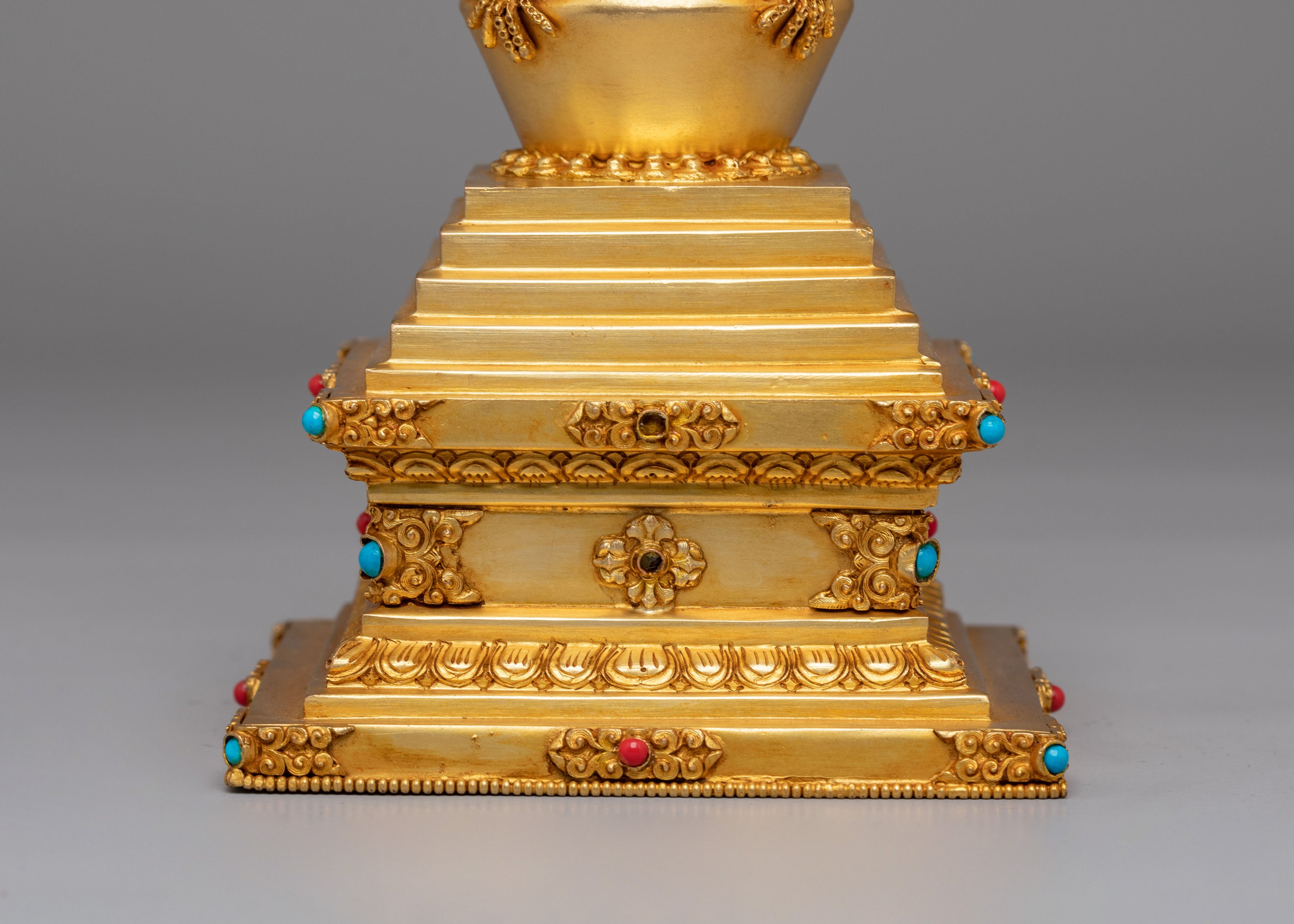 Machine-Made Altar Enlightenment Stupa | Symbol of Buddha’s Victory Over Mara
