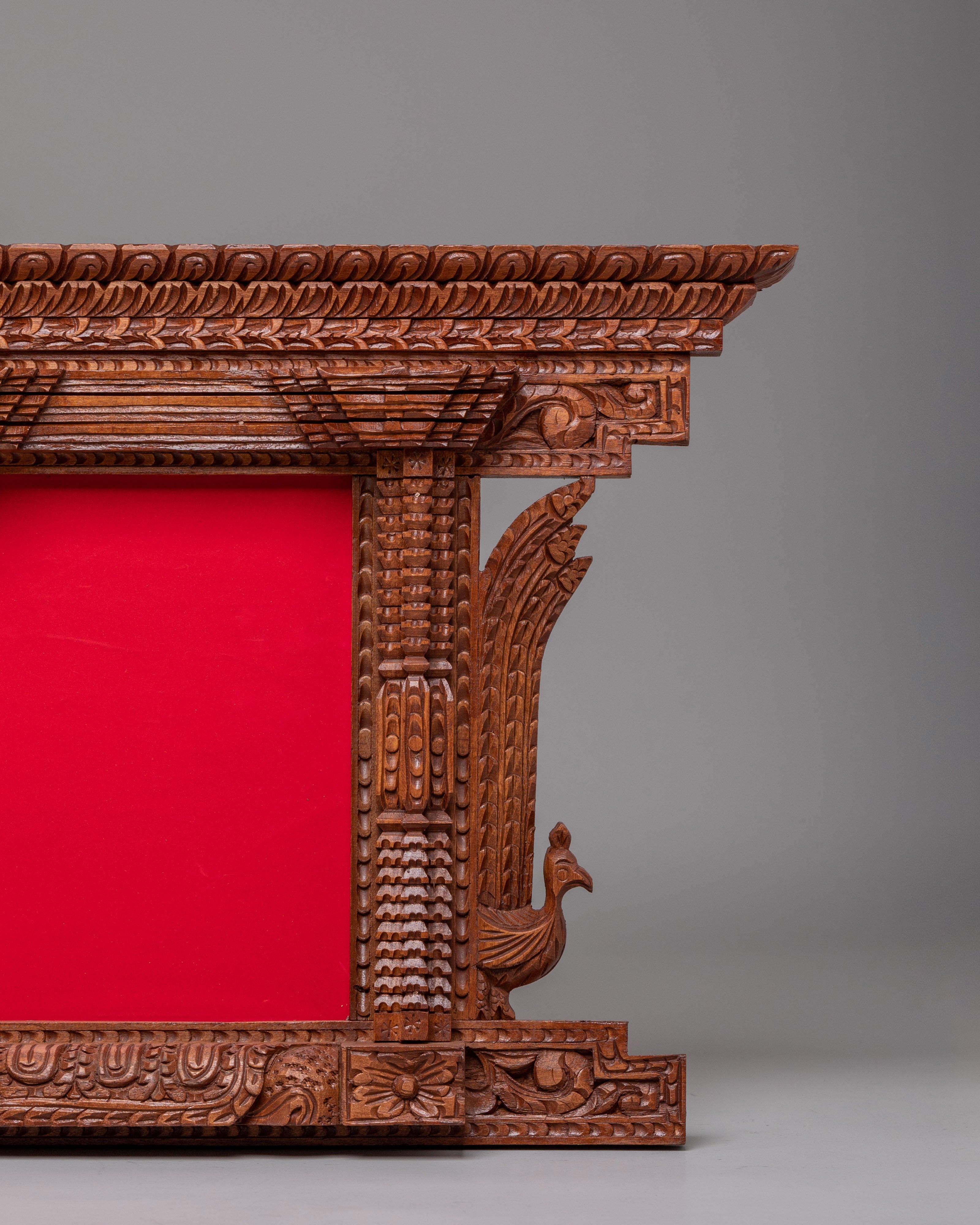 Decorative Wall Hanging Photo Frame | Hand Carved Wooden Display