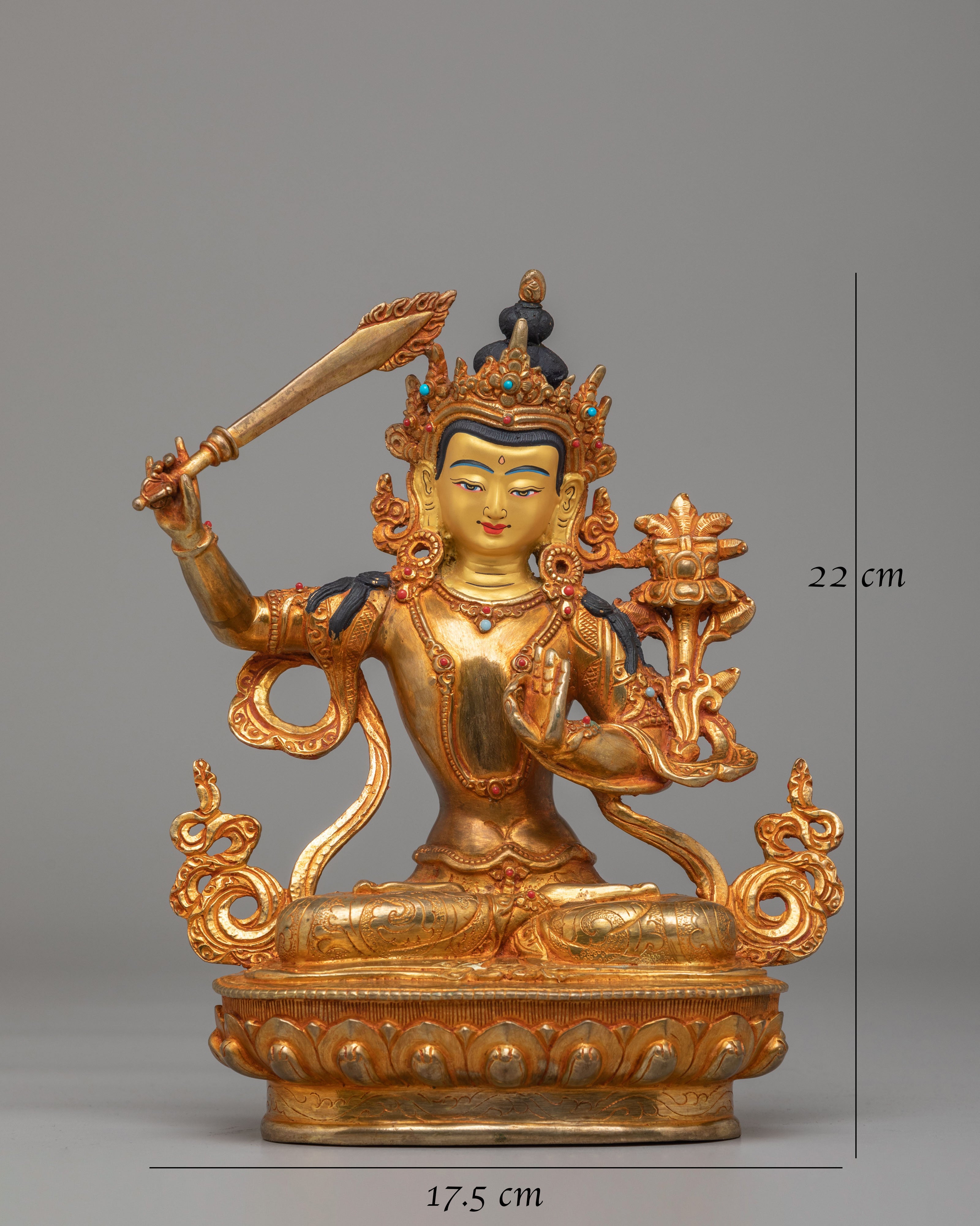 Manjushri Statue For Buddhist Devotion | The Wisdom Bodhisattva