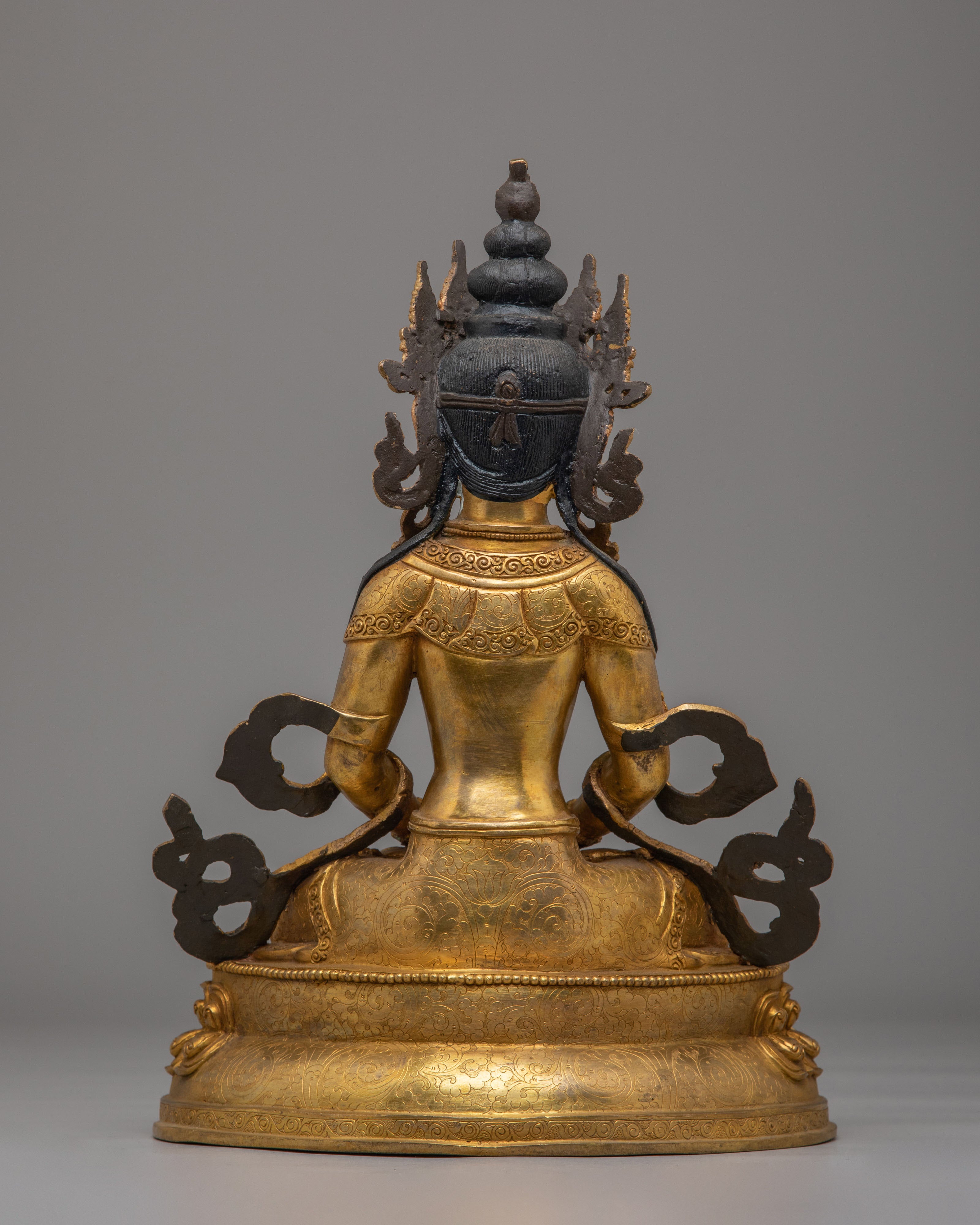 Handmade Amitayus Buddha Statue | Symbol of Longevity and Spiritual Wisdom