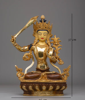 Handmade Statue of Manjushri | Bodhisattva of Wisdom