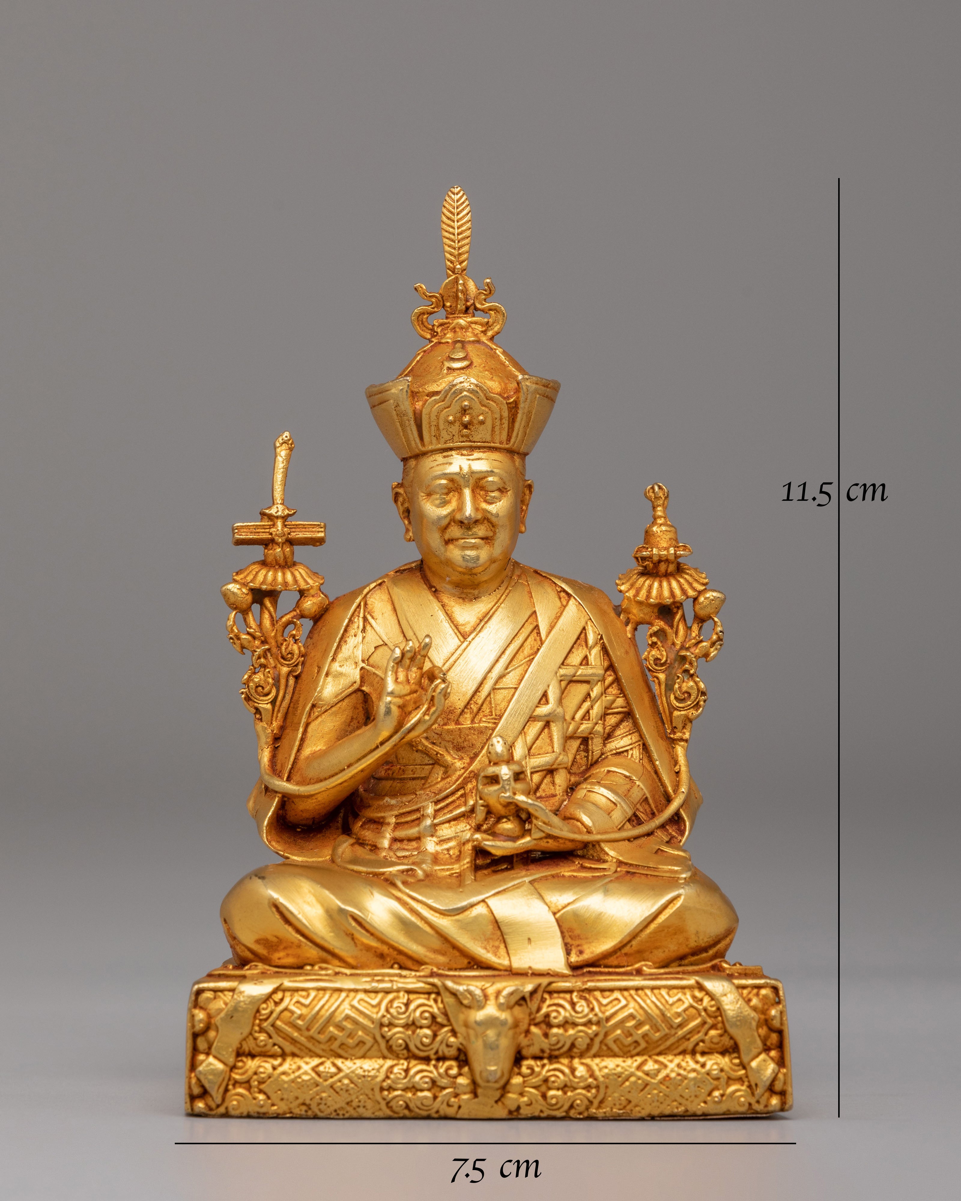 Handmade Karmapa Statue | Tibetan Buddhist Deity Sculpture