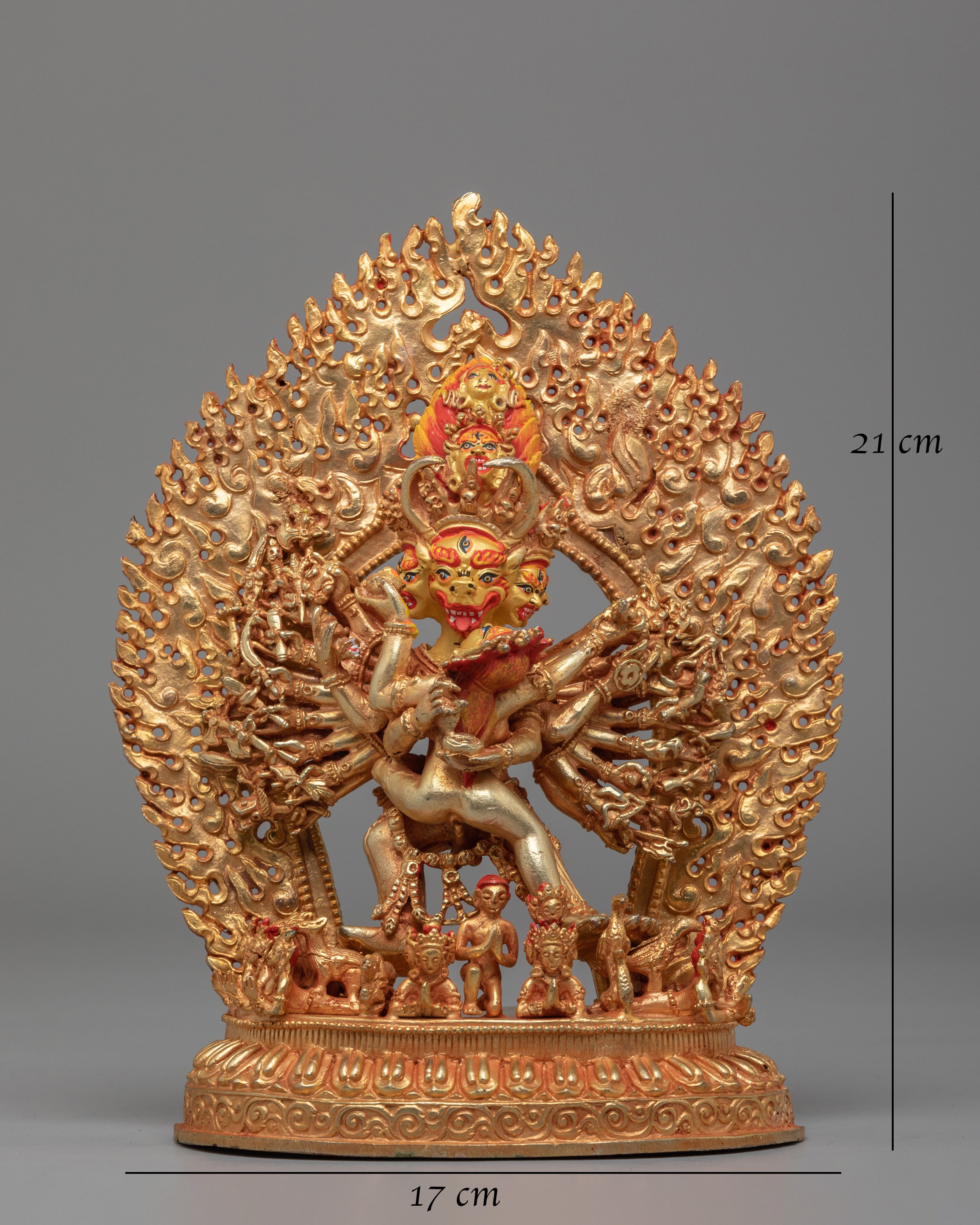 Yamantaka With Consort Statue | Traditional Artwork