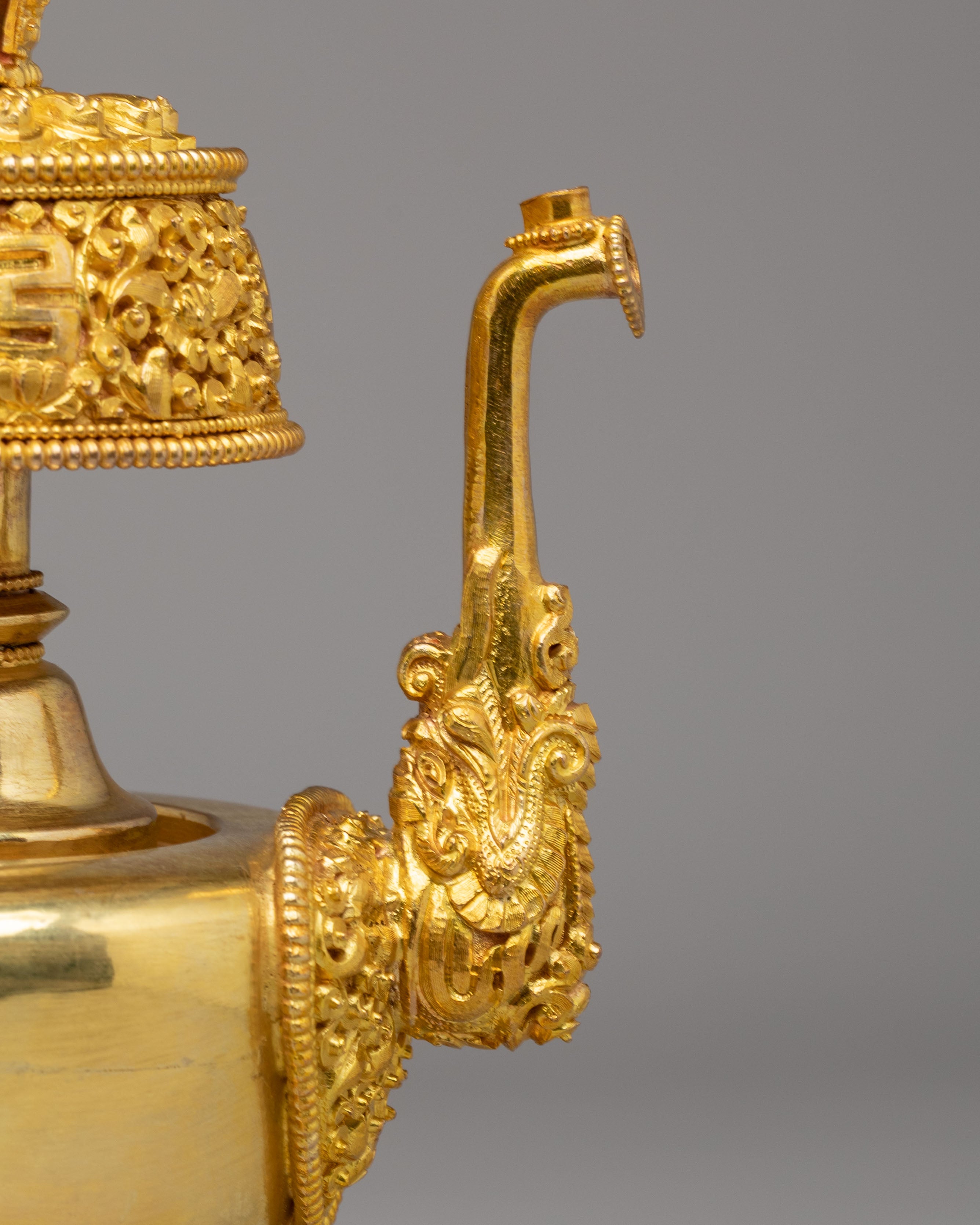 Sacred Ritual Bhumba | Gold Plated Tibetan Bhumba