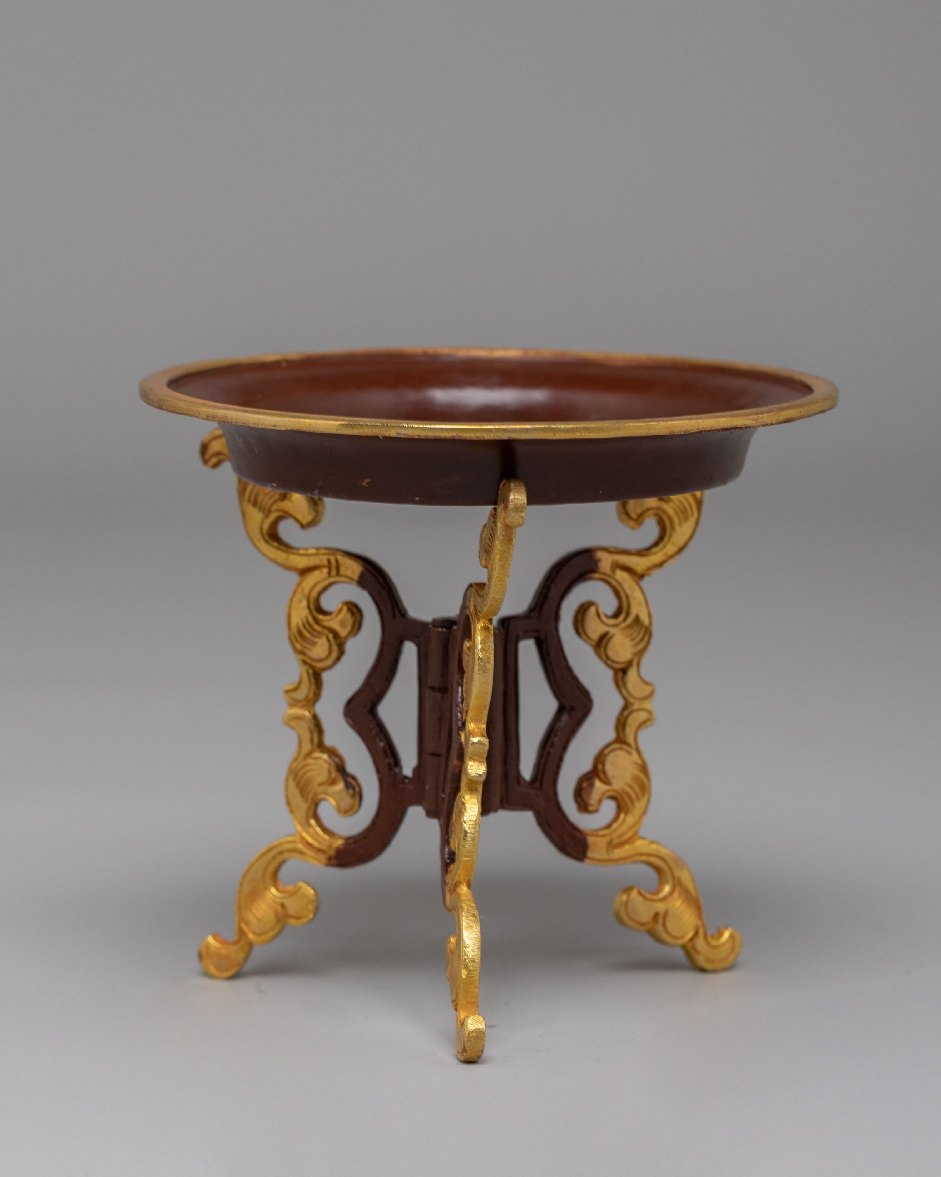 Tibetan Ritual Water Offering Set | Pot, Stand, Plates