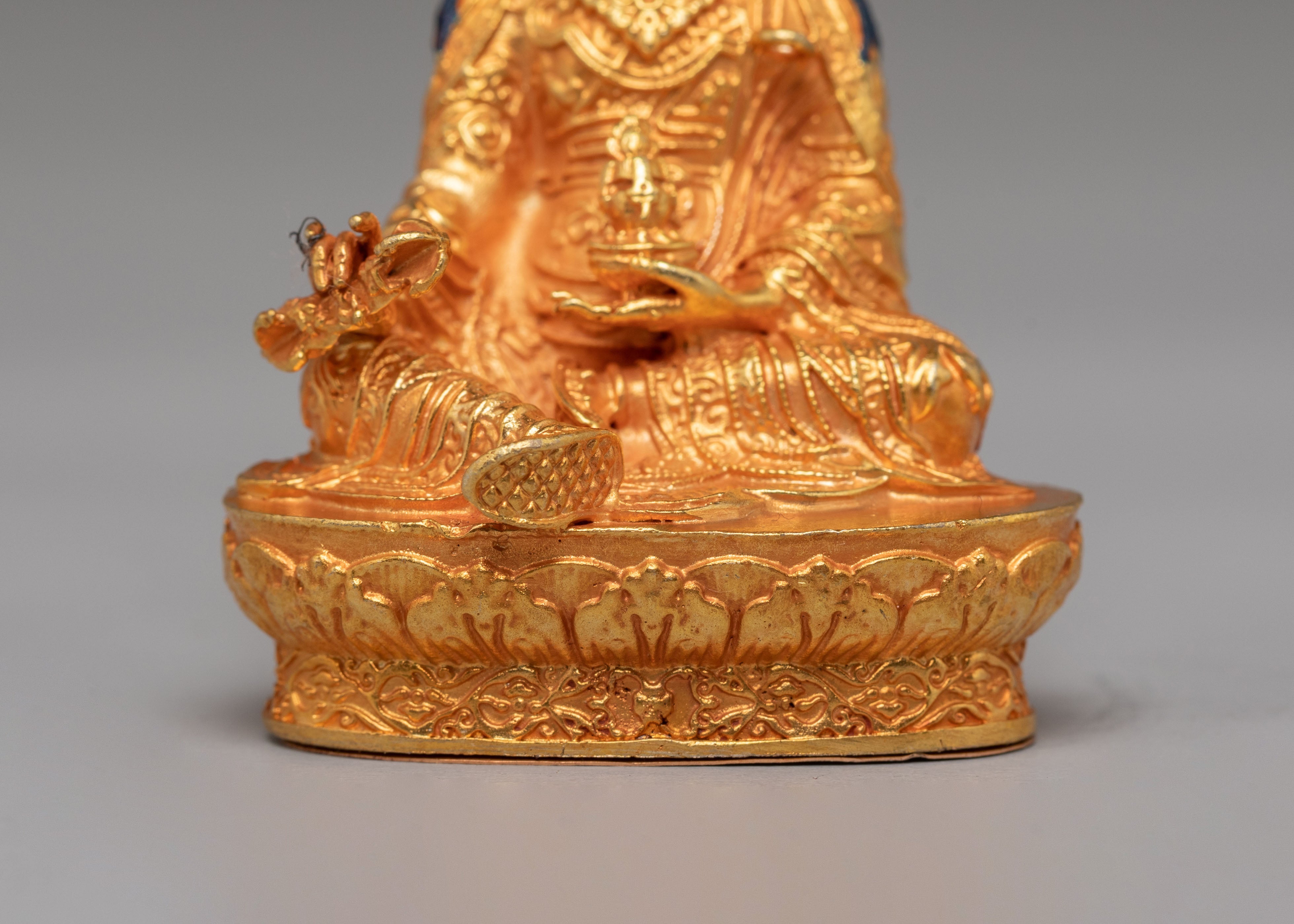 Tibetan Lotus Born Guru Rinpoche Sculpture | Handmade Artwork