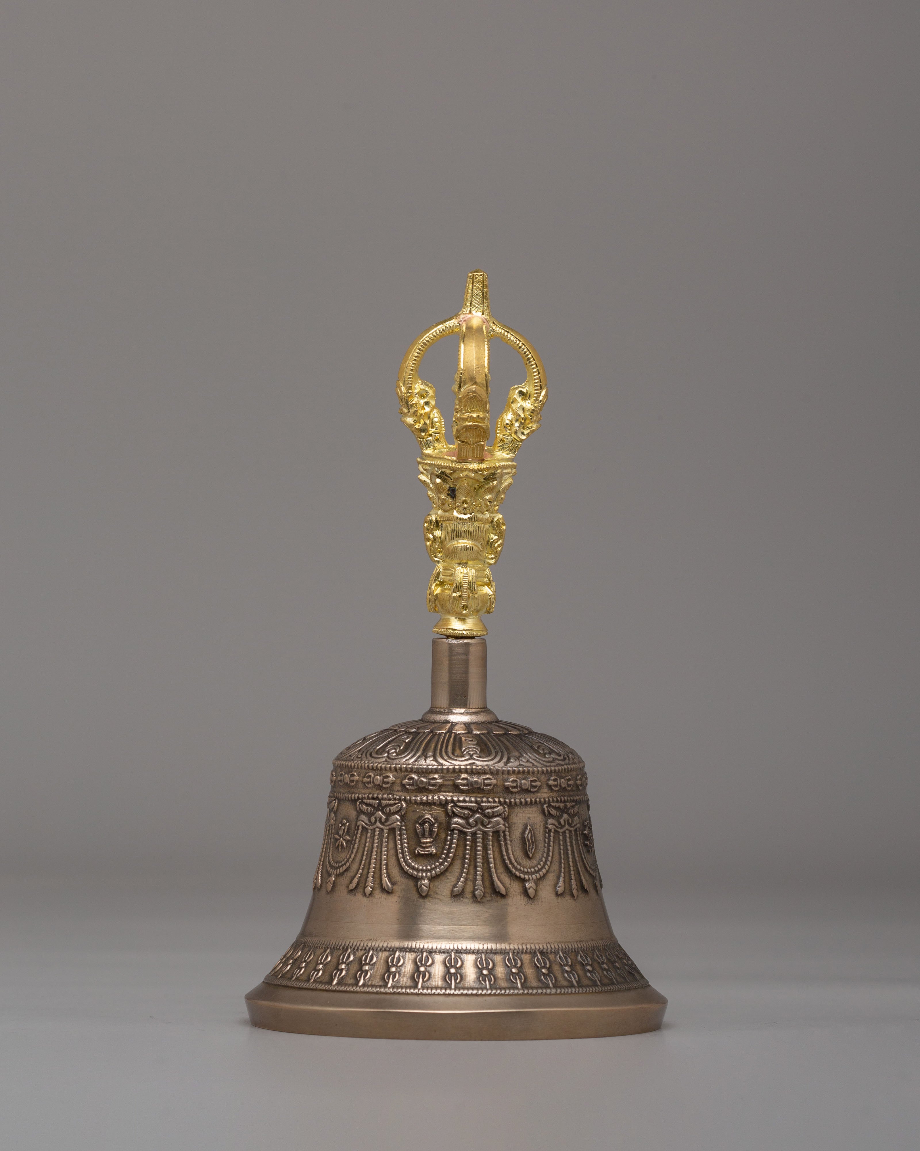 Tibetan Vajra and Bell Ritual Set | Handcrafted Buddhist Ceremonial Tools