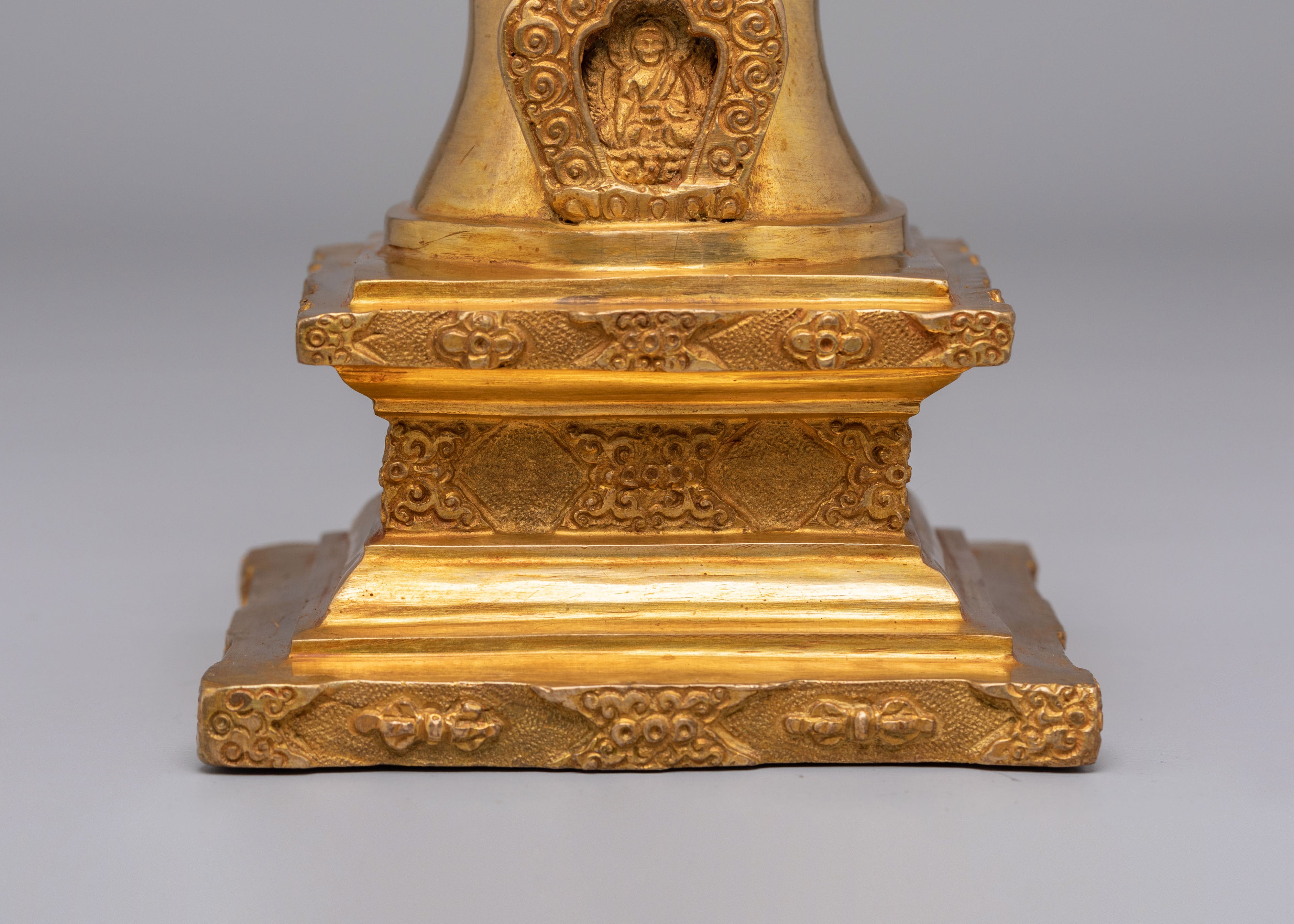 Tibetan Altar Parinirvana Stupa | Symbol of Enlightenment