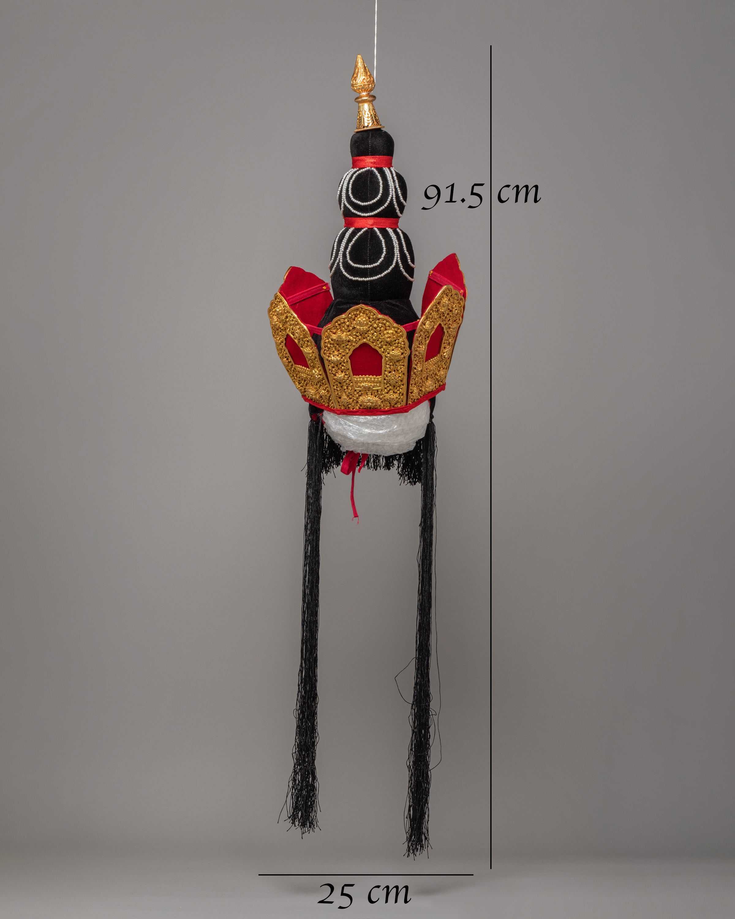 Sacred Buddhist Ceremonial Crown | Ritual Headwear for Meditation Devotion