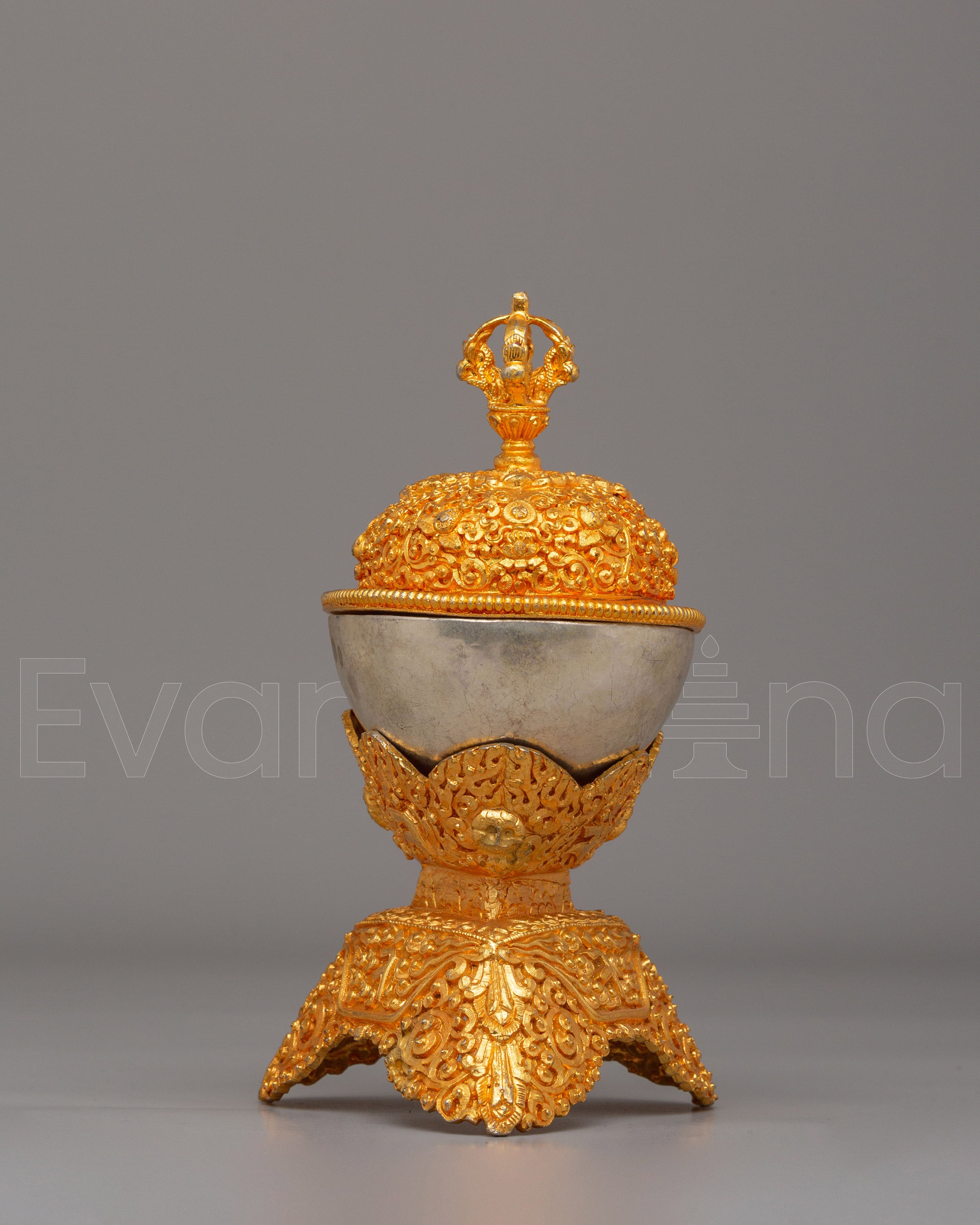 Traditional Tibetan Kapala for Ritual 