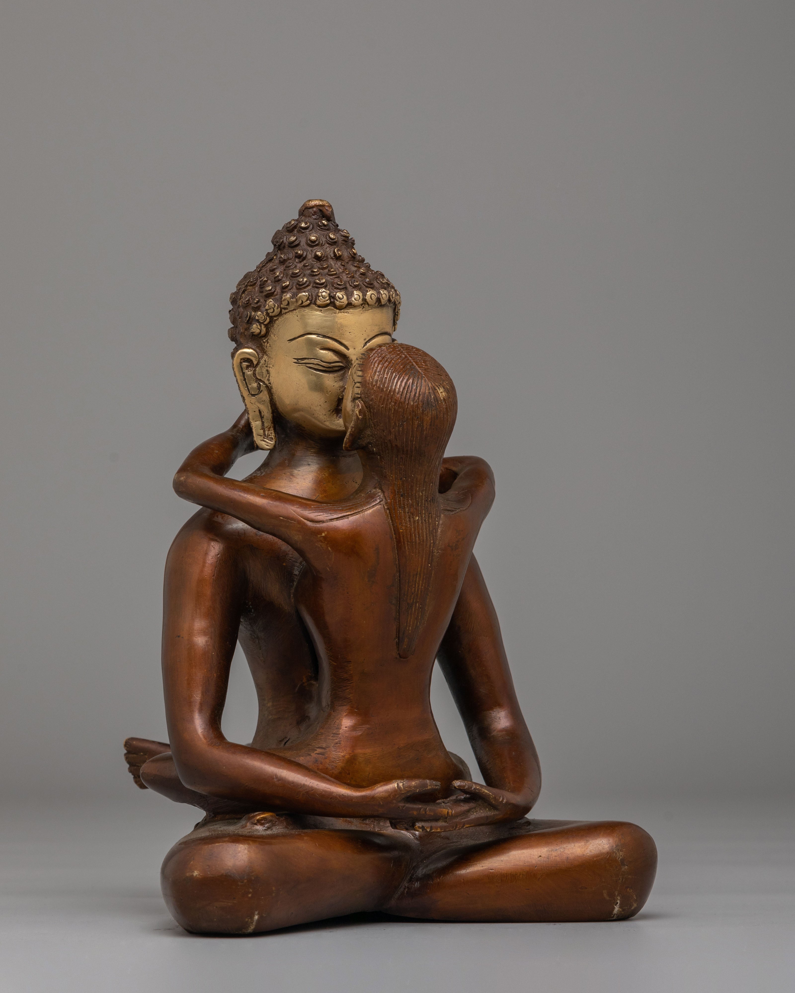 Handmade Samantabhadra With Consort | Tibetan Deity Sculpture