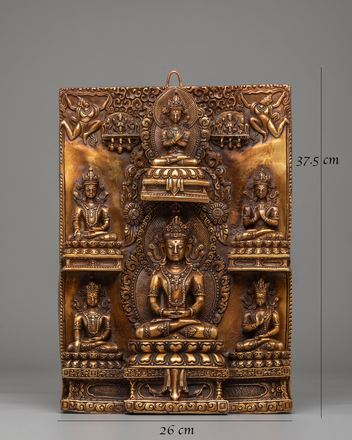 Carved Deity Wall Hanging | Sacred Artwork for Home Decor