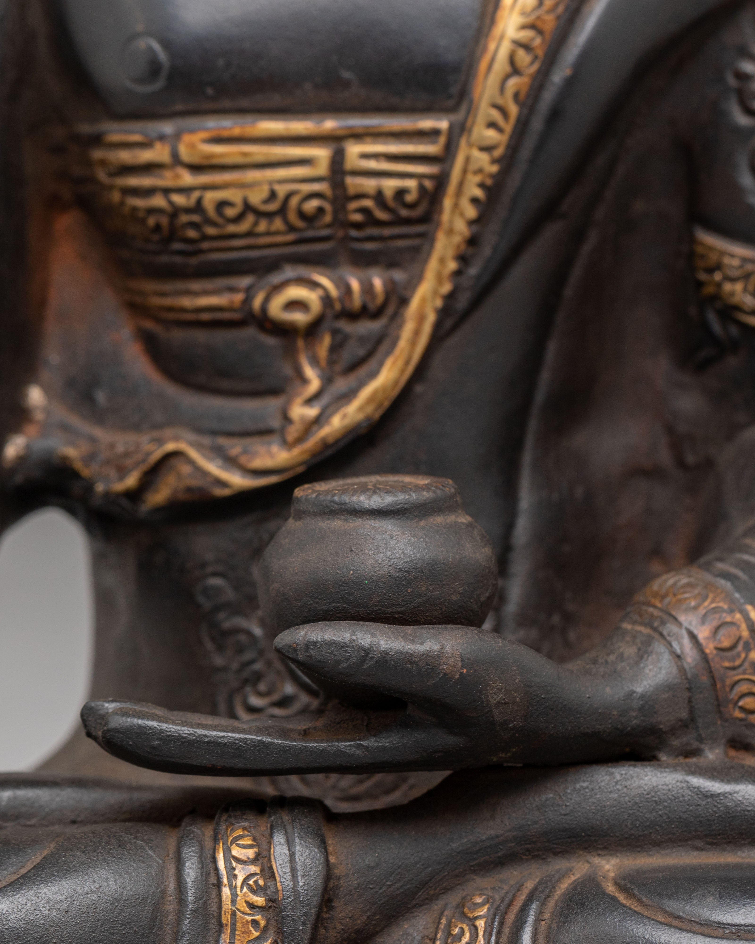 Peace Symbol Shakyamuni Buddha Statue | Handcrafted Copper Sculpture
