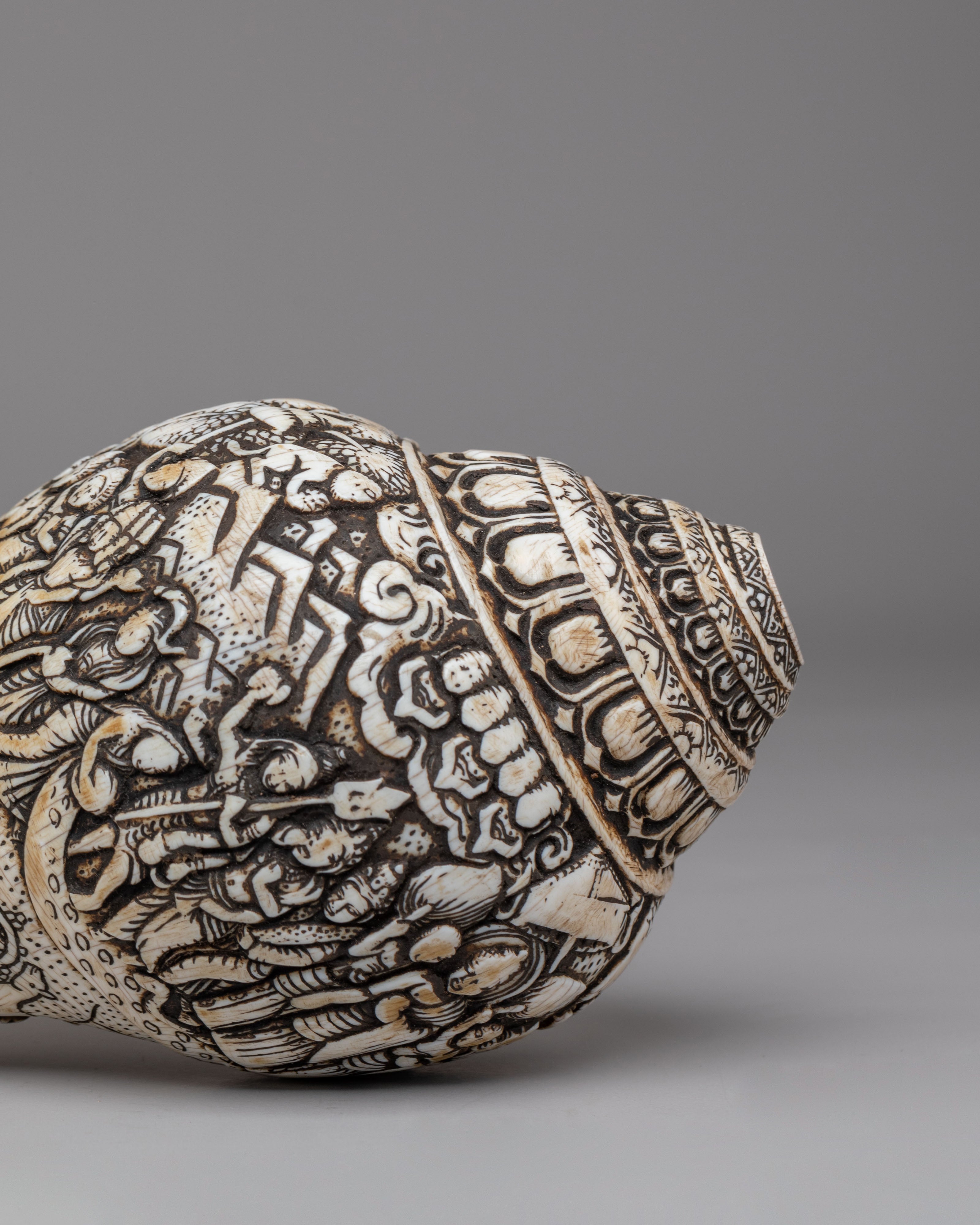 Sacred Buddhist Conch | Buddhist Ritual Object