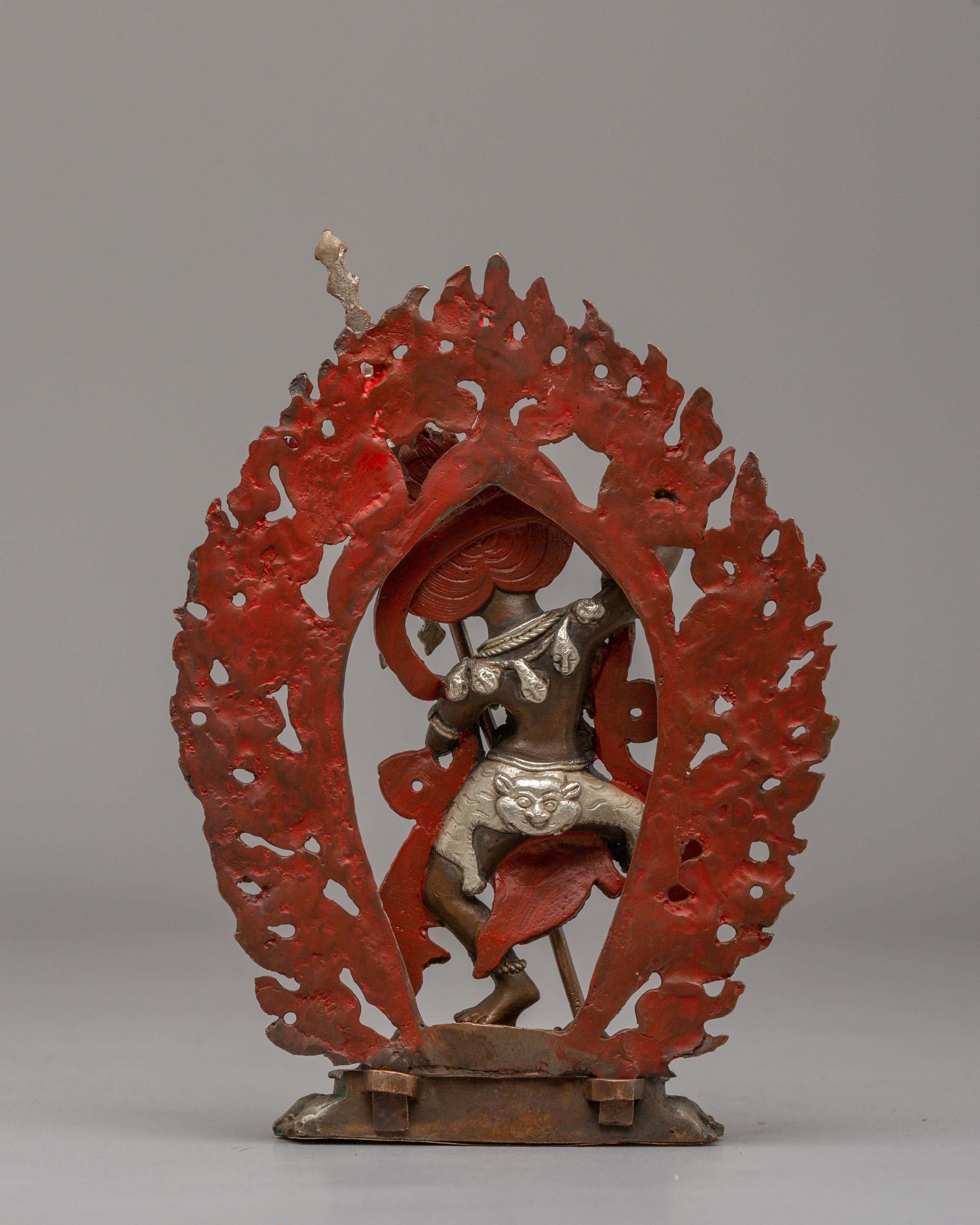 Sacred Simhamukha Sculpture | Handcrafted Tibetan Lion-Faced Dakini Statue