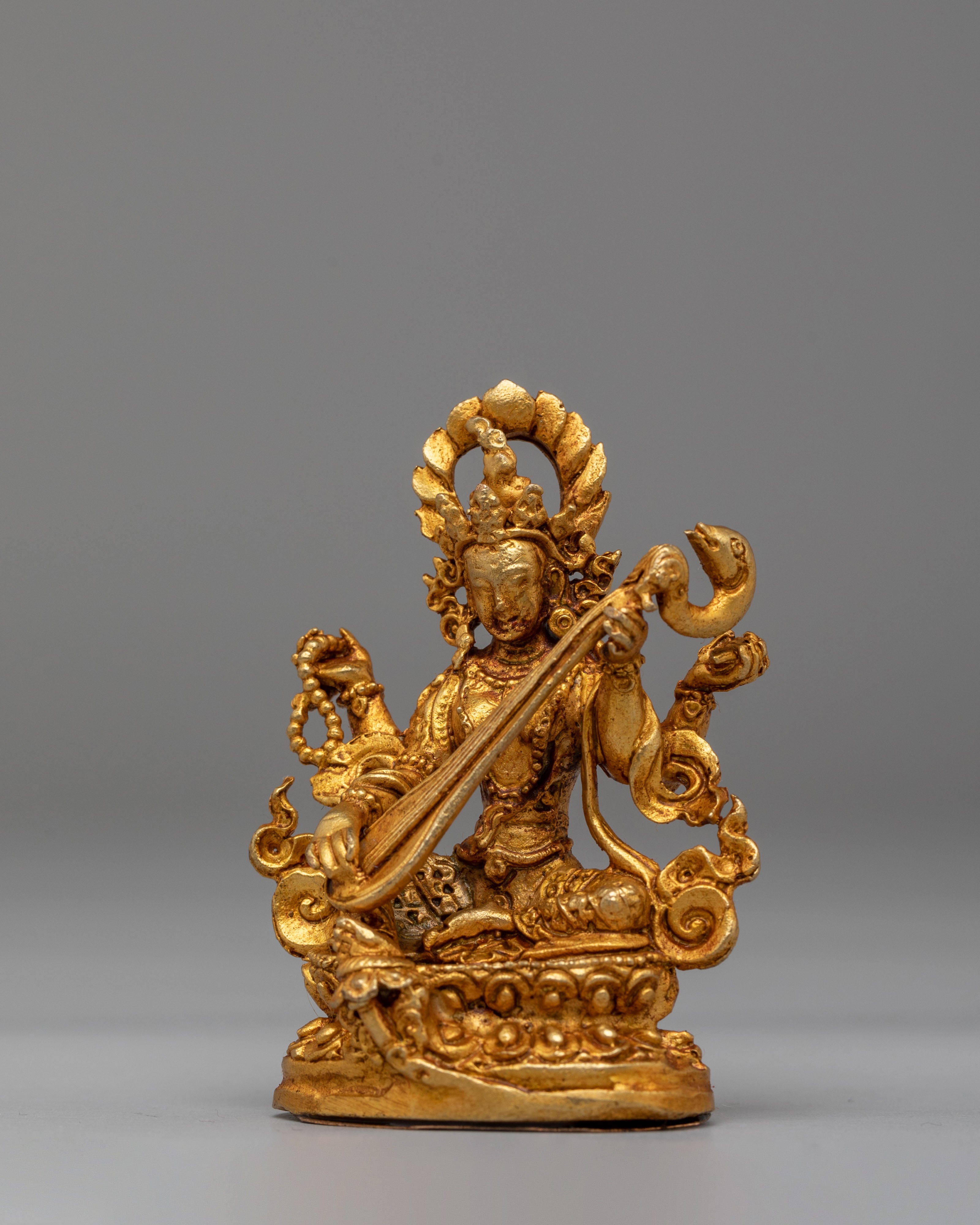 Handmade Divine Saraswati Statue | Goddess of Knowledge & Music