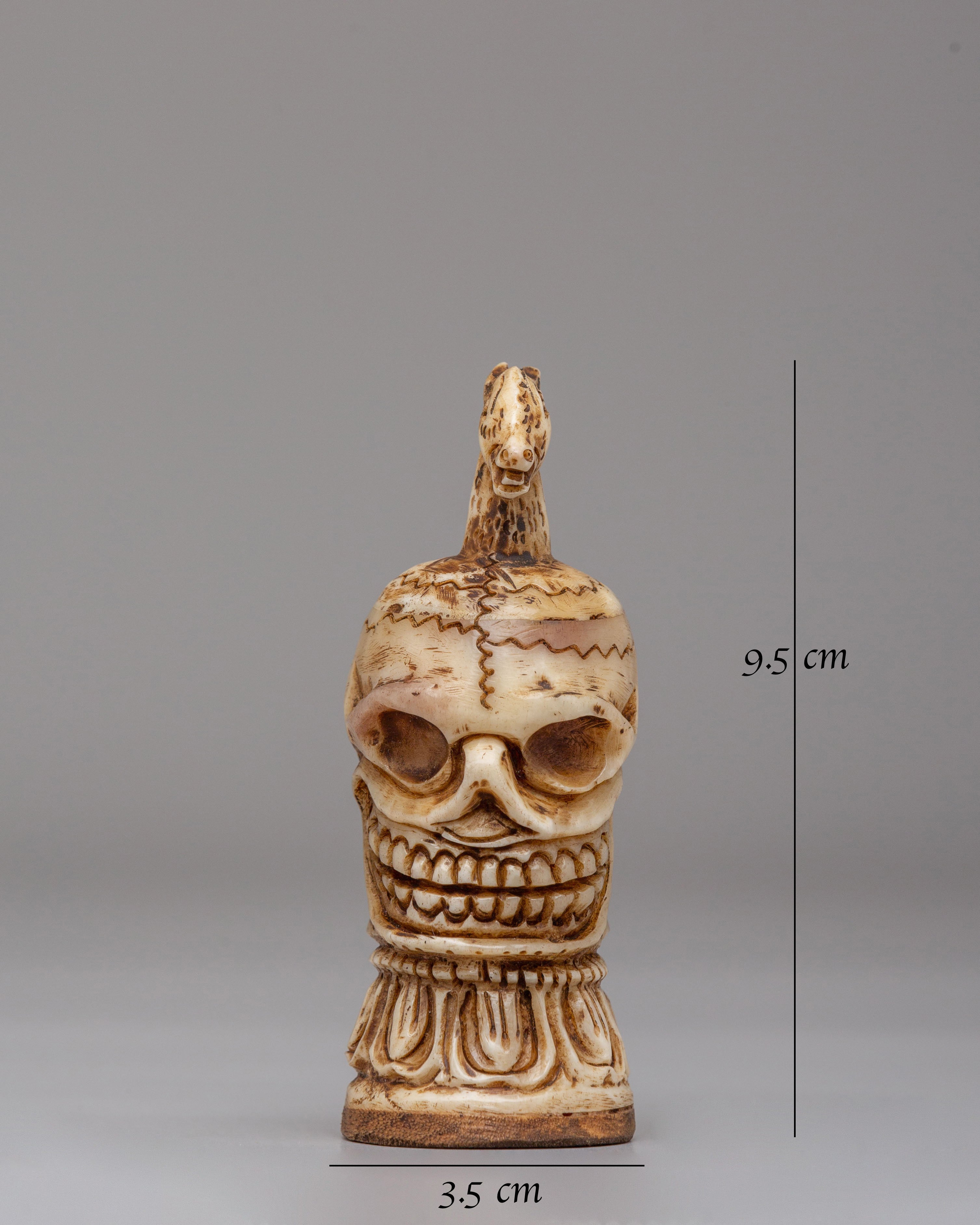 Tibetan Decorative Skull | Authentic Himalayan Craft