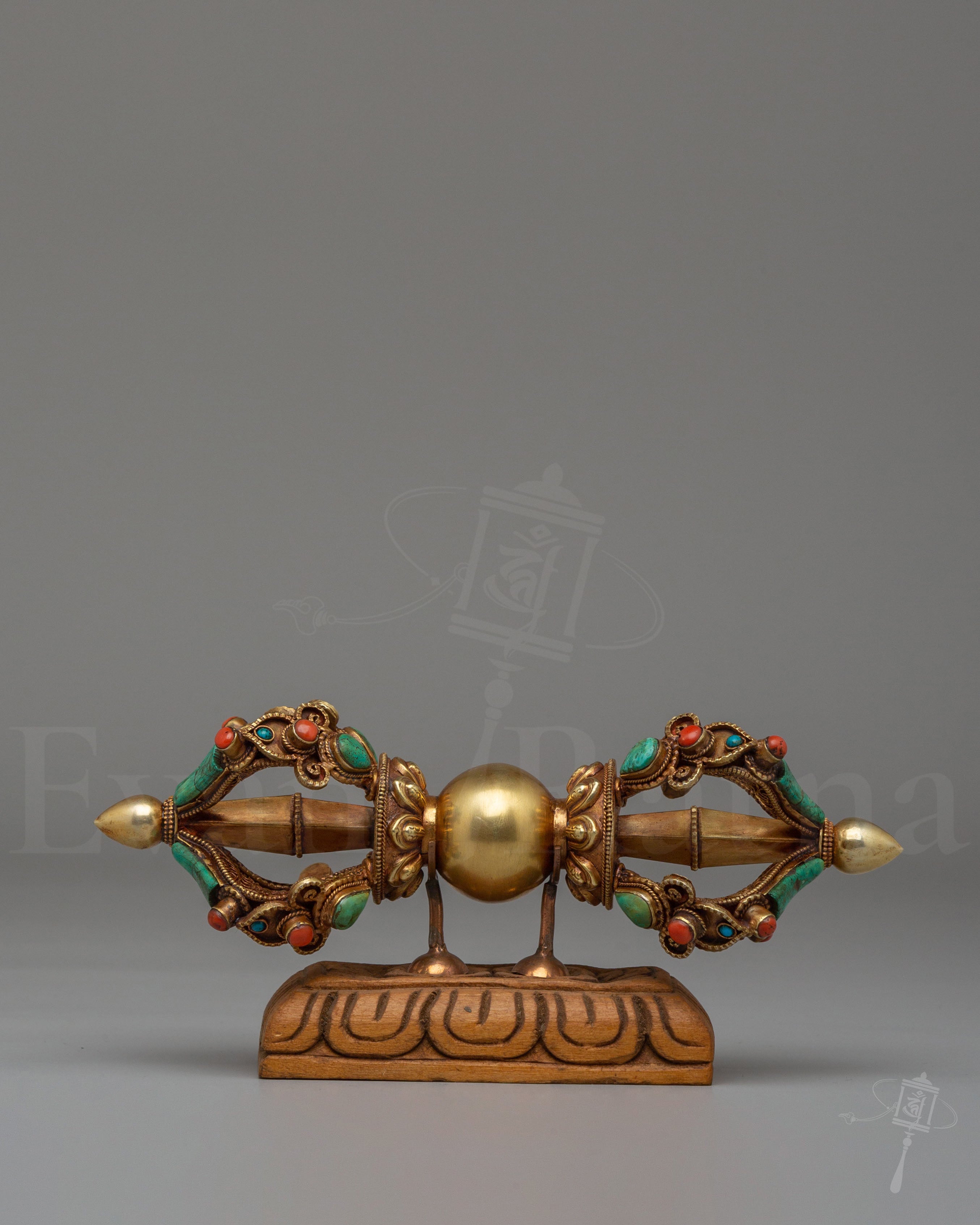 Handmade Buddhist Vajra With Stand