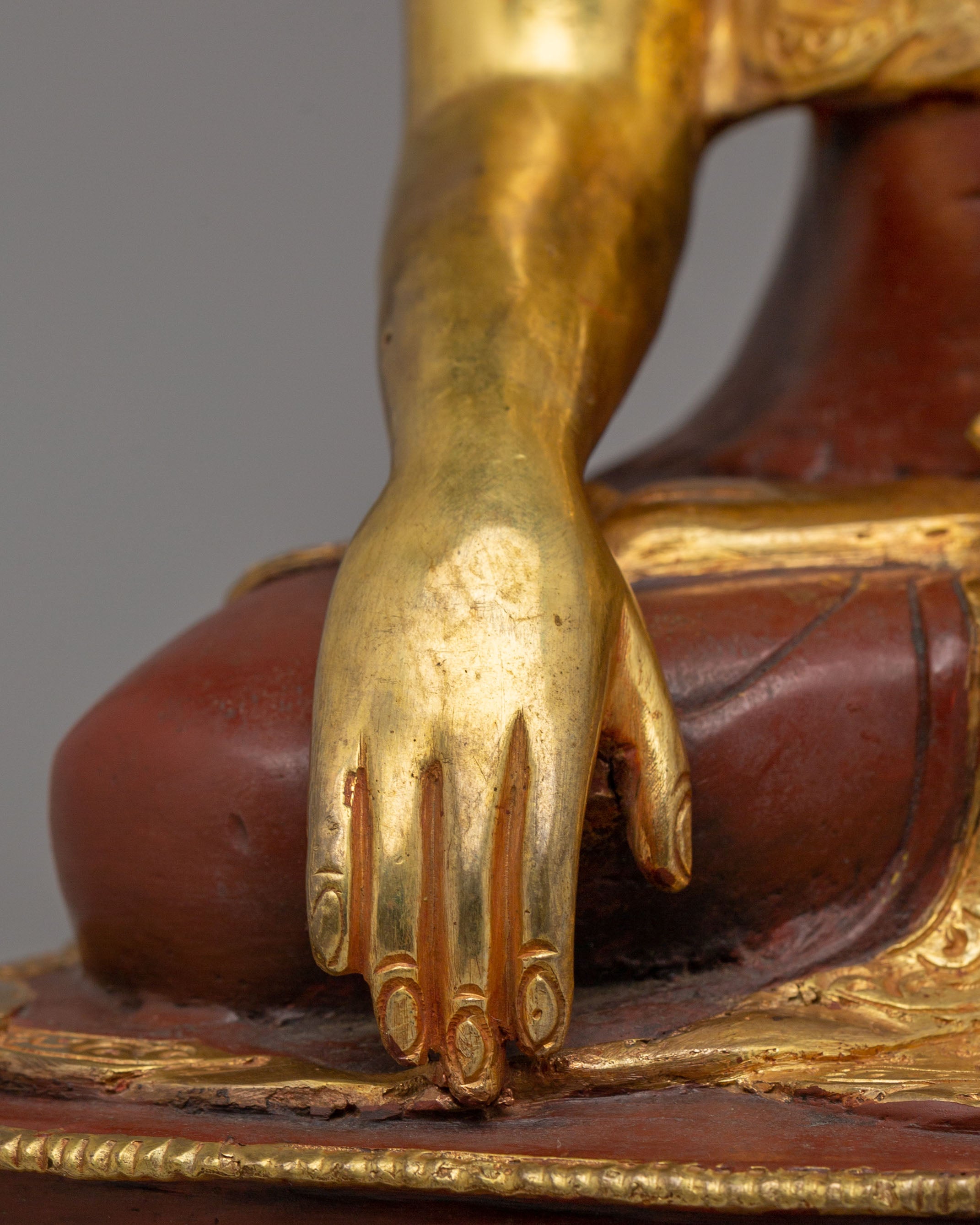 Shakyamuni Buddha Sculpture for Altar Decor | Traditional Himalayan Artwork