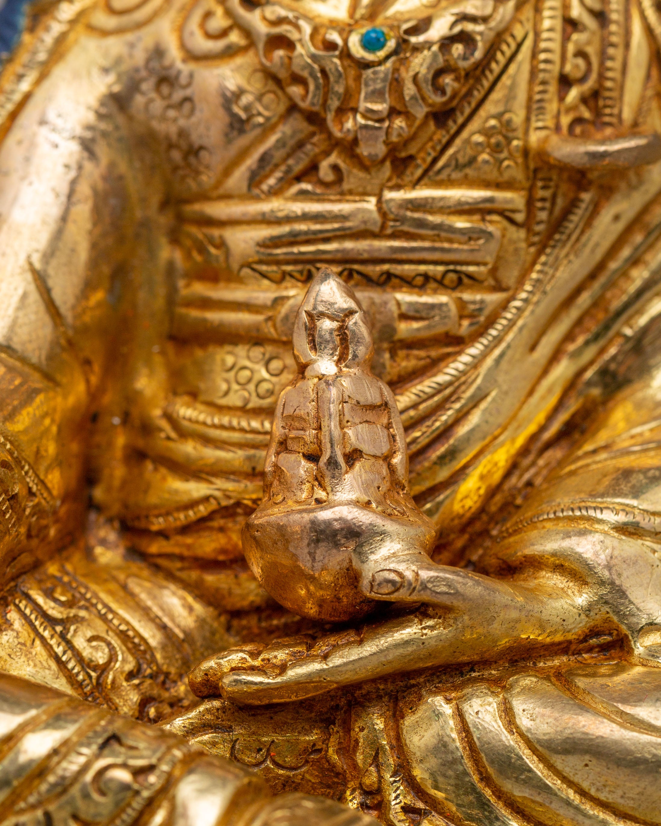 Sacred Padmasambhava Statue | Traditional Artwork