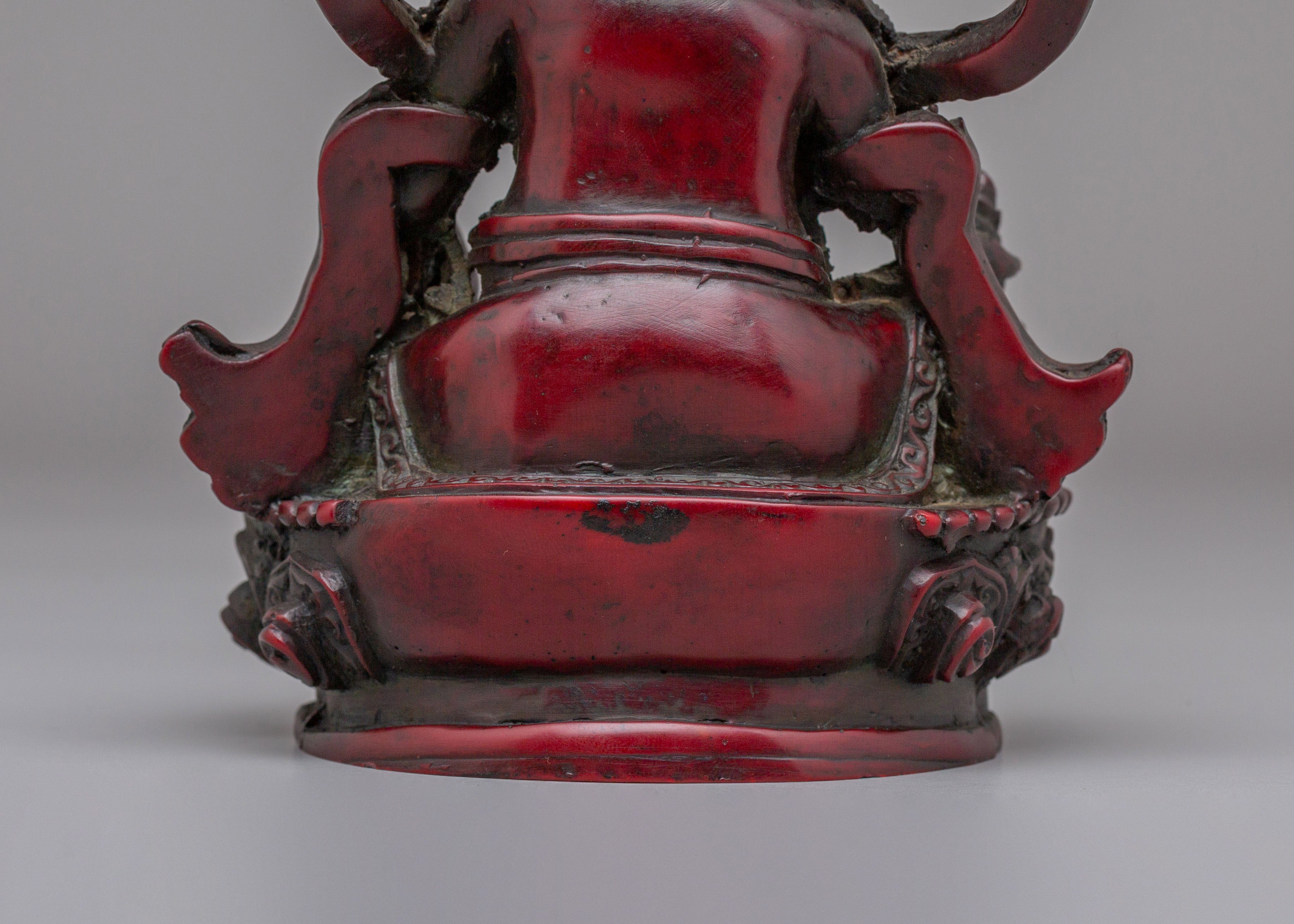 Himalayan Altar Dzambhala Sculpture | Wealth Deity Figurine for Abundance