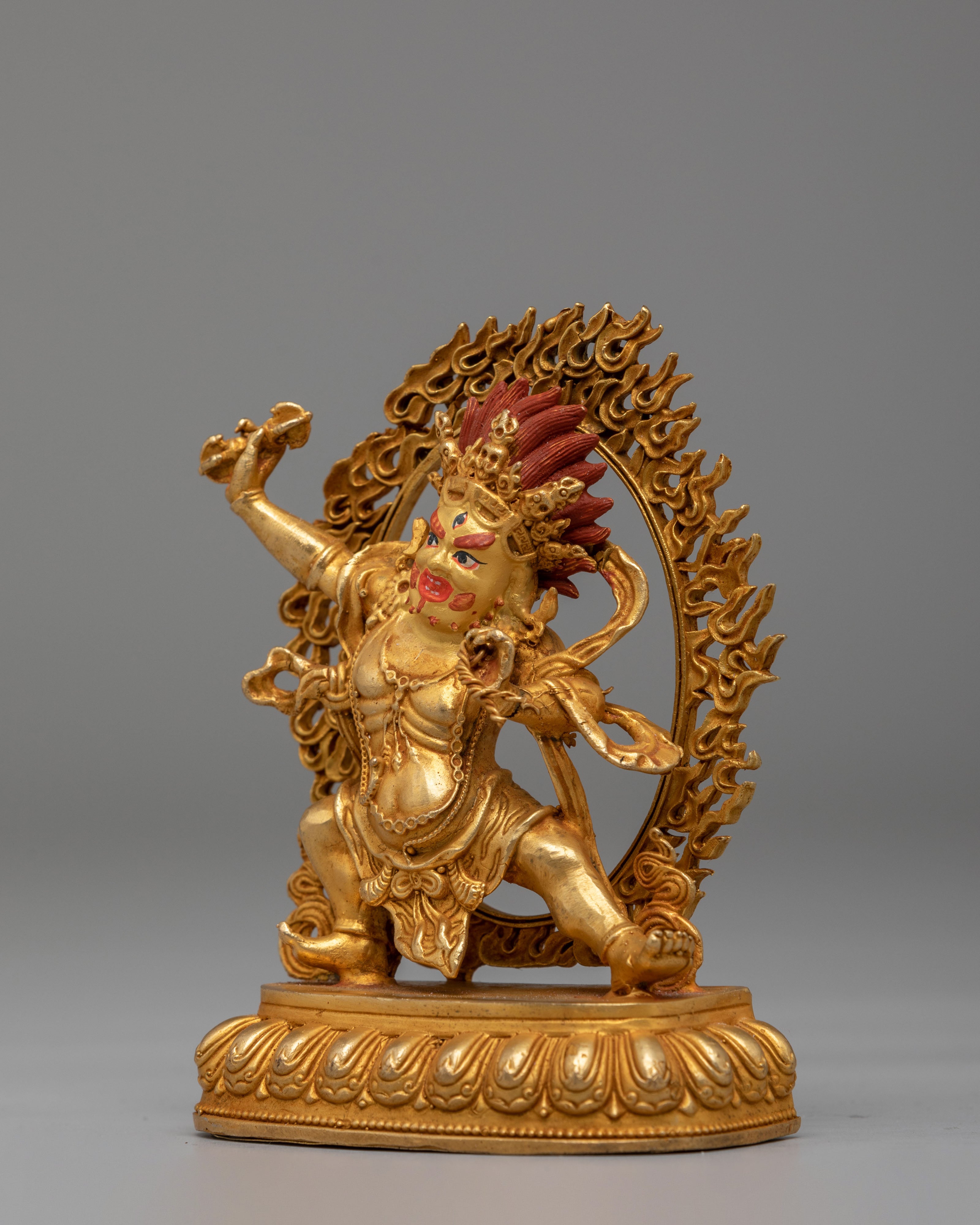 Sacred Vajrapani Statue | Wrathful Protector Deity Sculpture