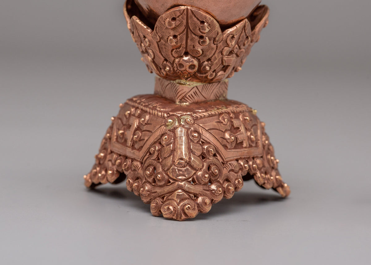 Vajrayana Ritual Kapala | Sacred Offering Vessel for Tantric Practices