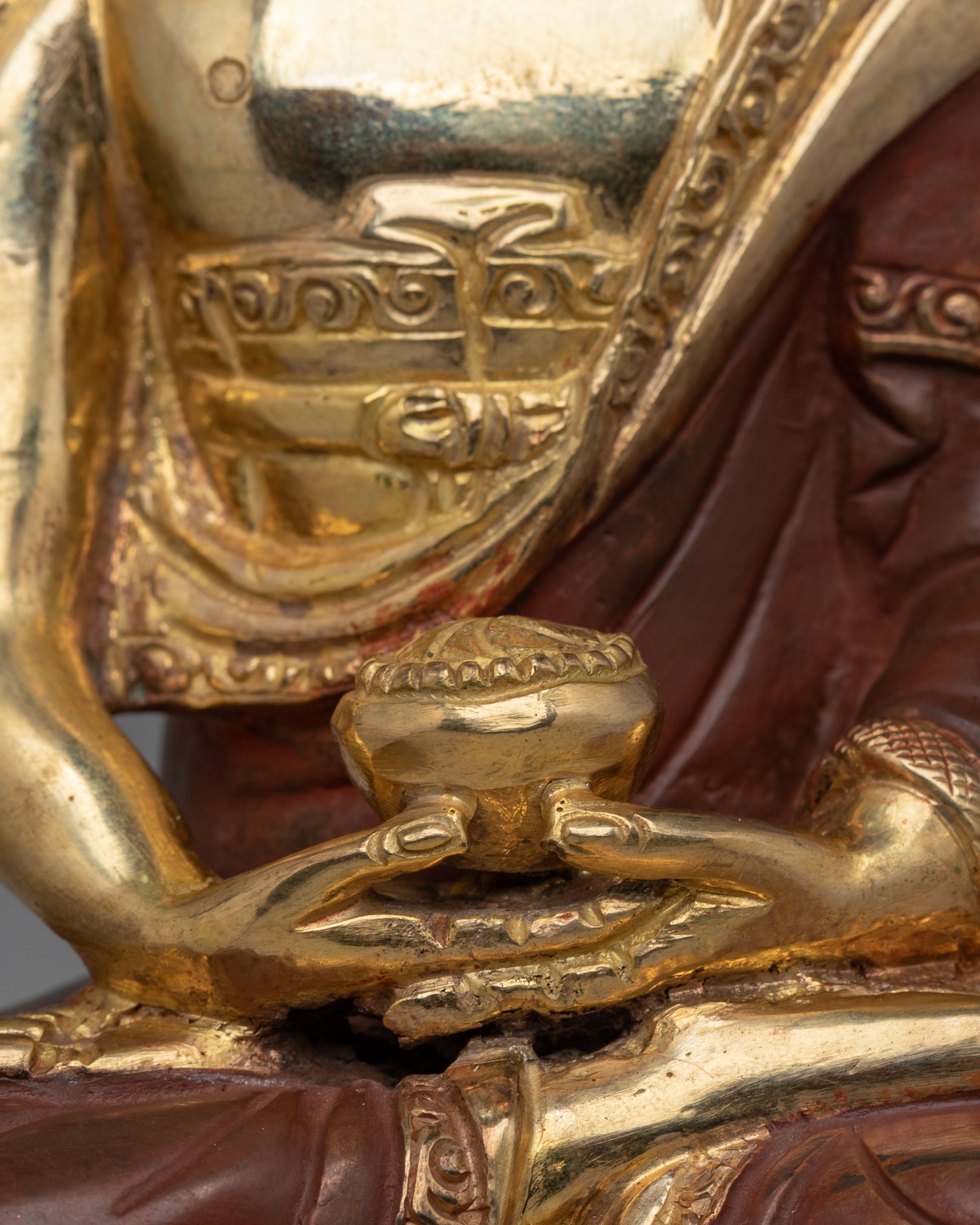 Amitabha Buddha Statue for Altar | Traditional Buddhist Decor