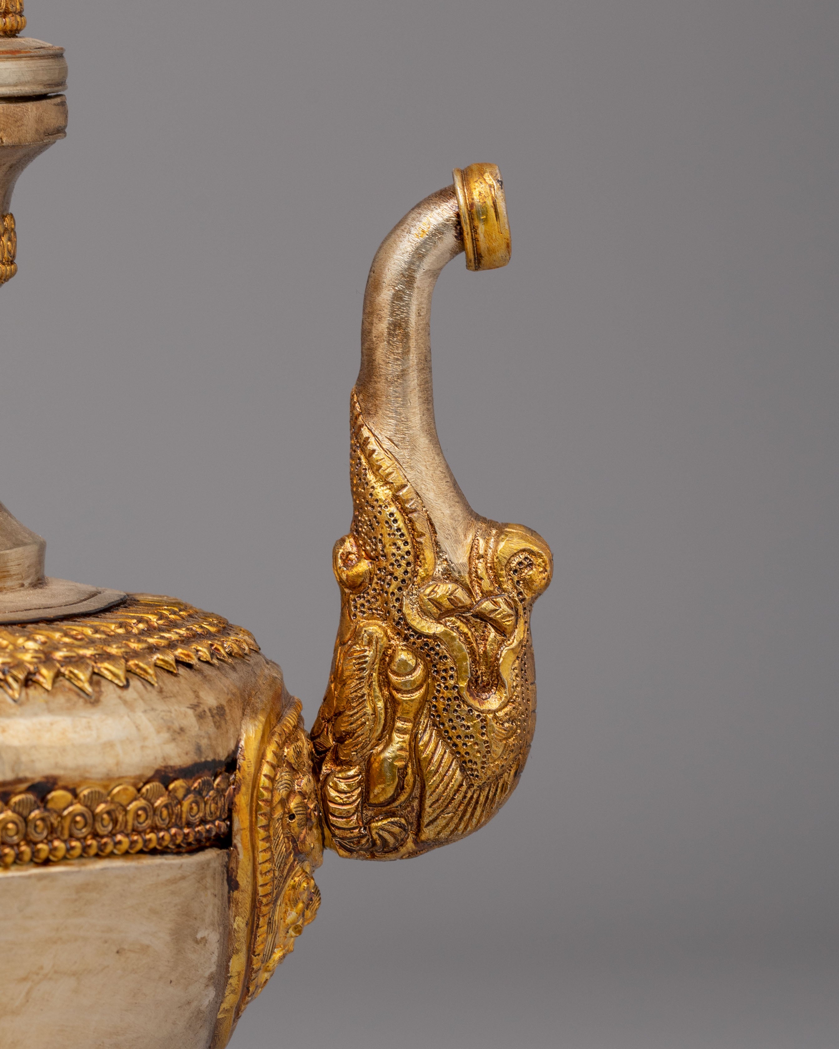 Sacred Tibetan Tea Pot | Ritual Vessel for Meditation & Decorative Use