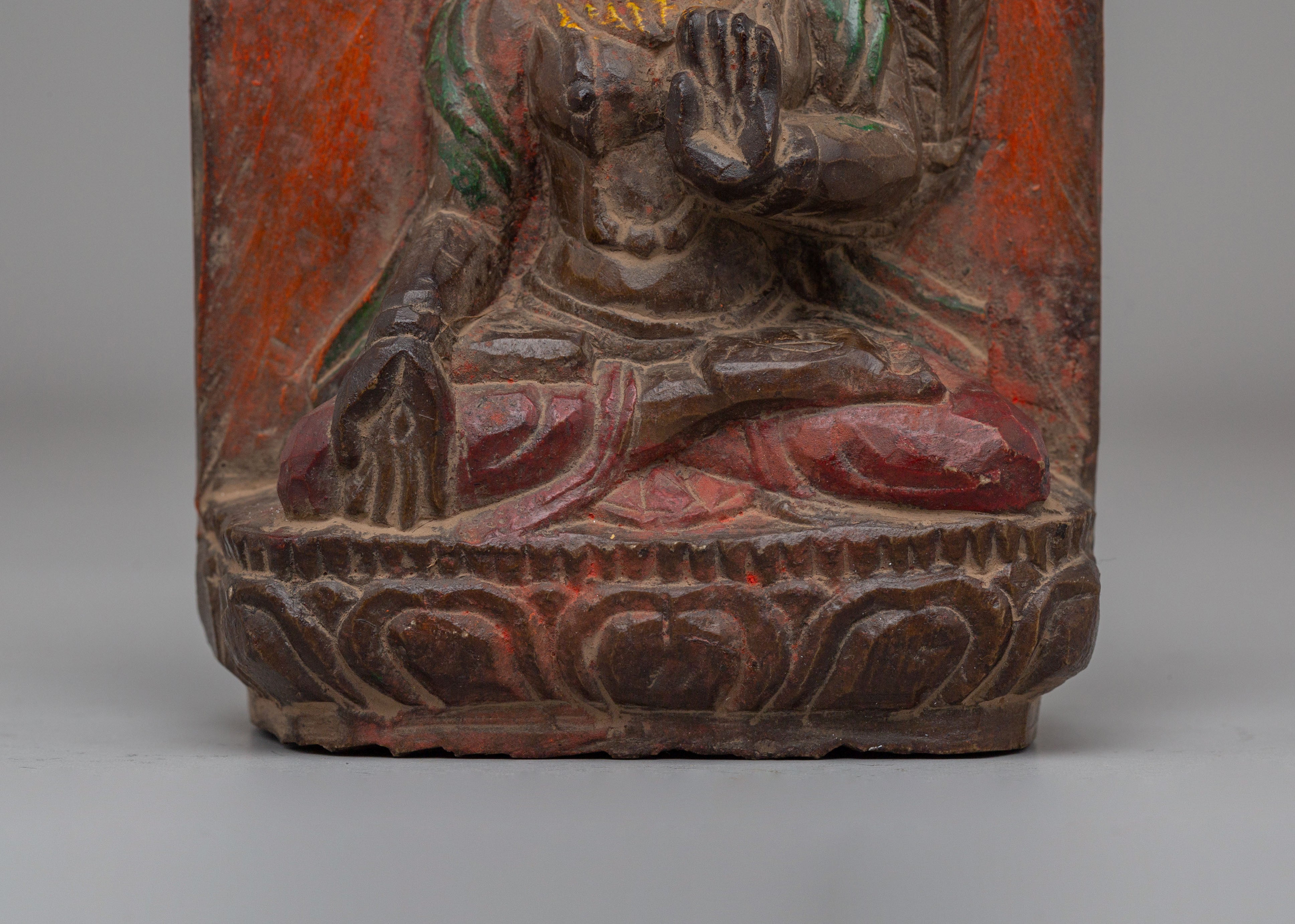 Tibetan White Tara Figurine | Buddhist Healing Deity Art