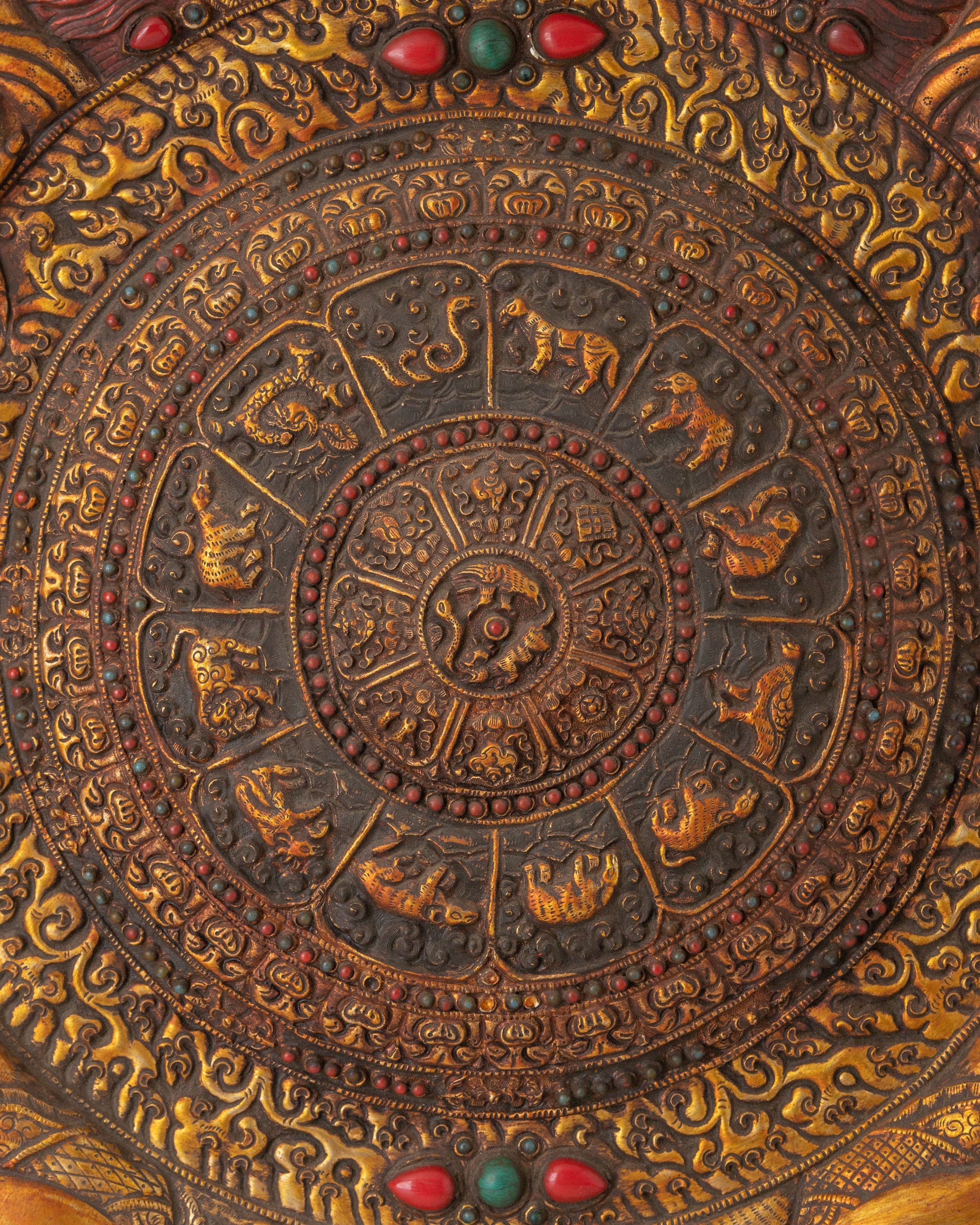 Tibetan Wheel Of Life Wall Hanging | Handcrafted Buddhist Art