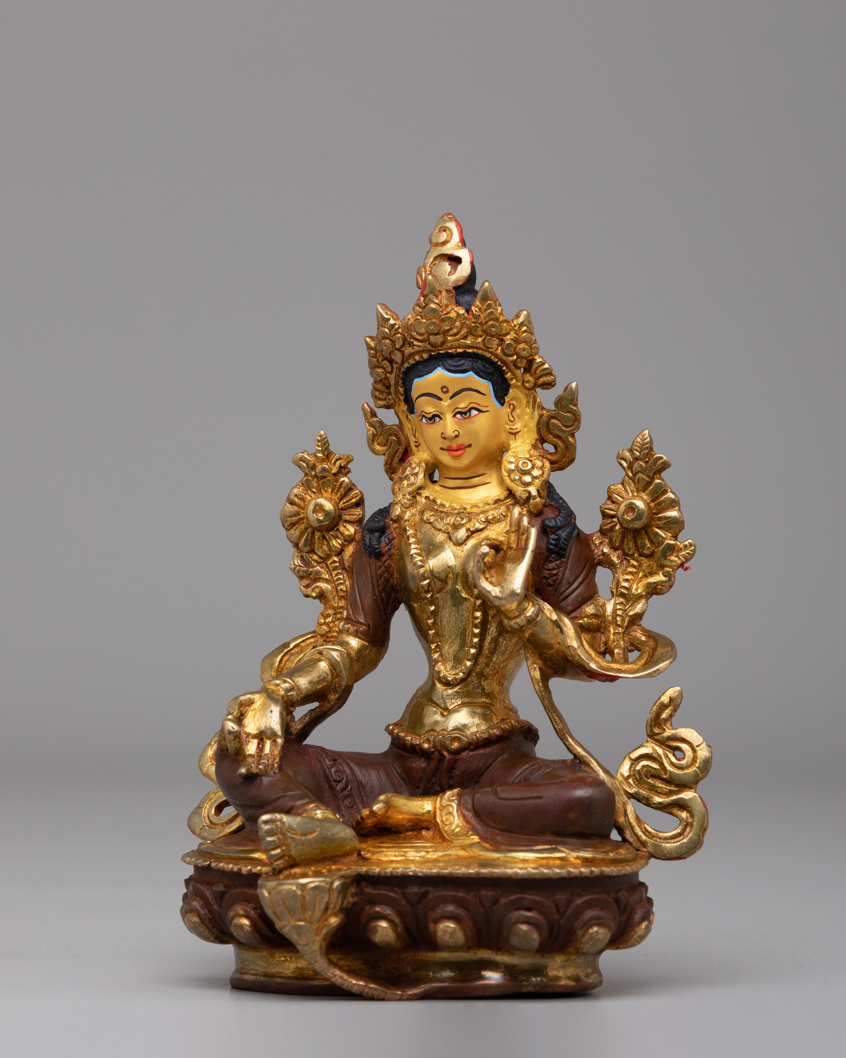 Healing Goddess Green Tara Statue | Embrace Divine Compassion and Protection