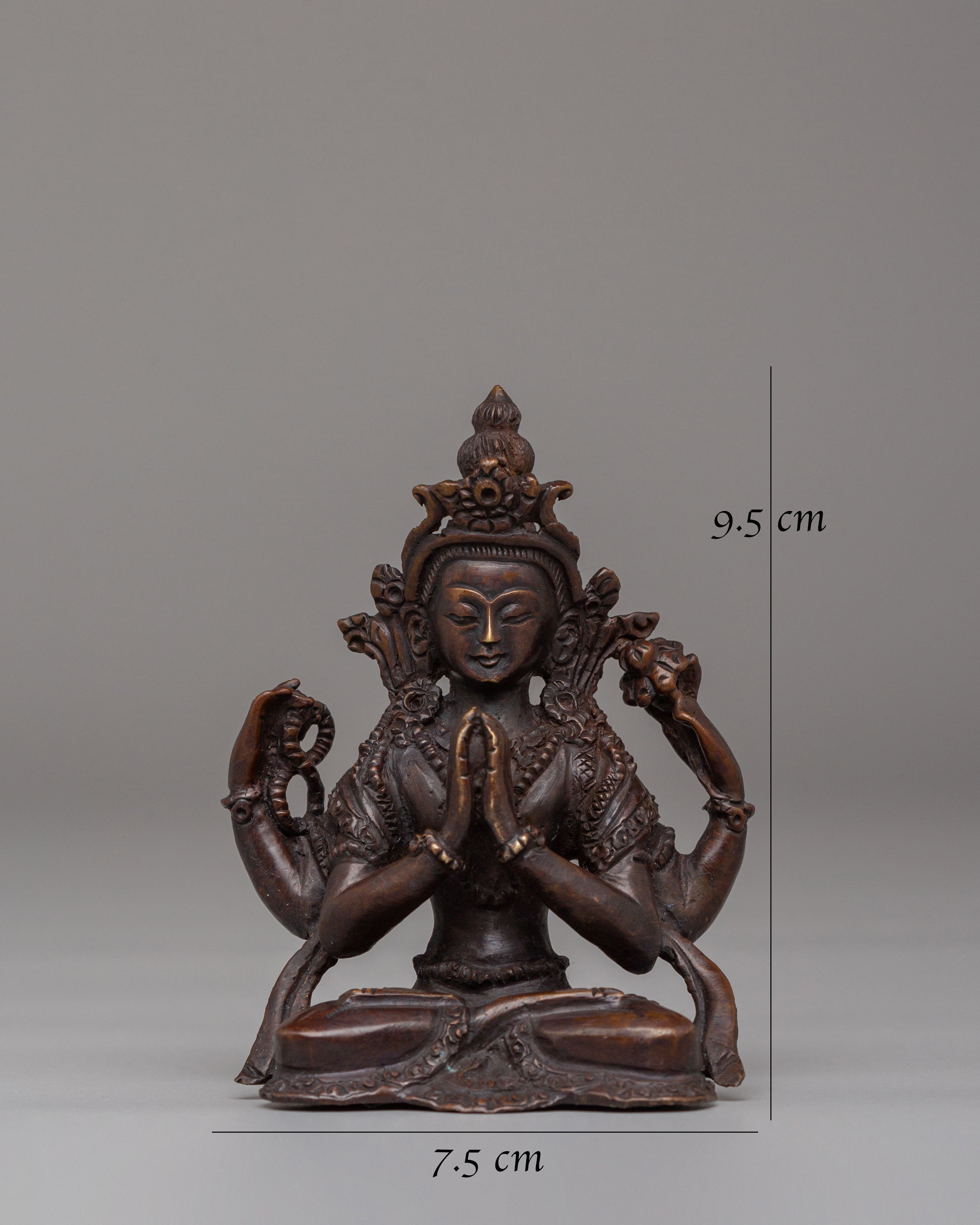Tibetan Chenrezig Buddha Statue | Symbol of Compassion and Wisdom