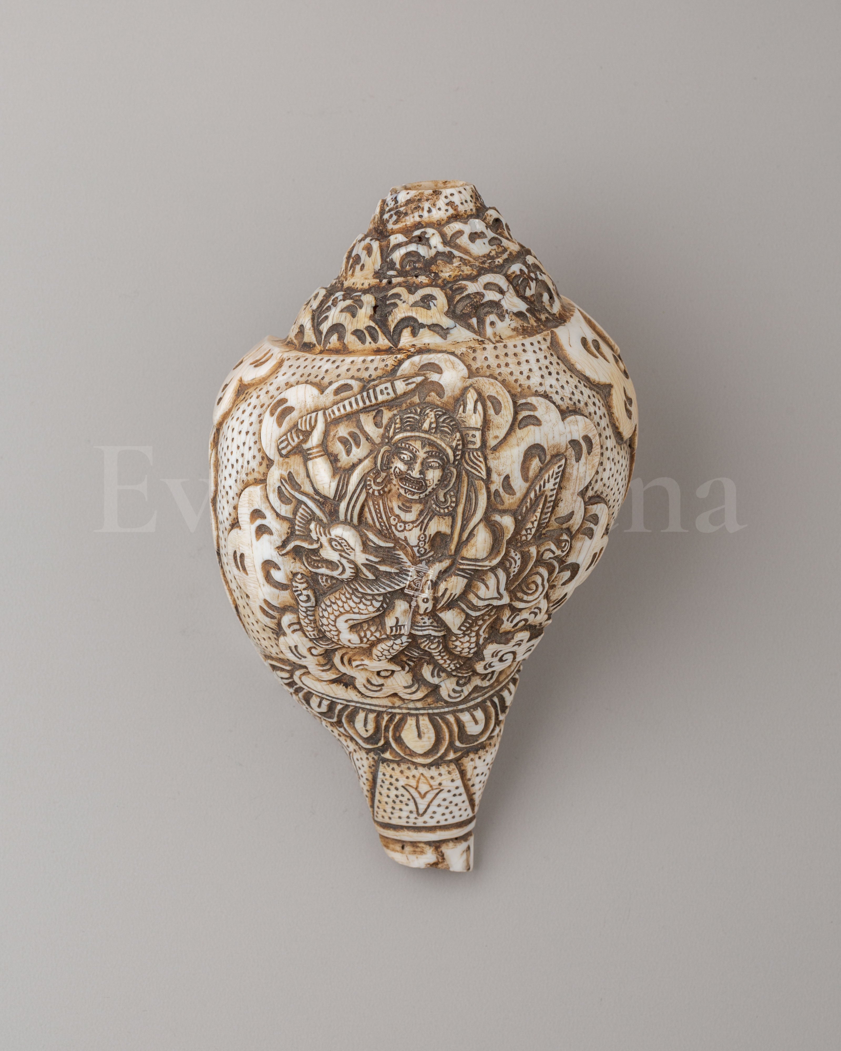 White Dzambhala Ritual Conch 