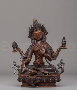 Scared Laxmi Handcrafted Statue | Hindu Deity Figurine