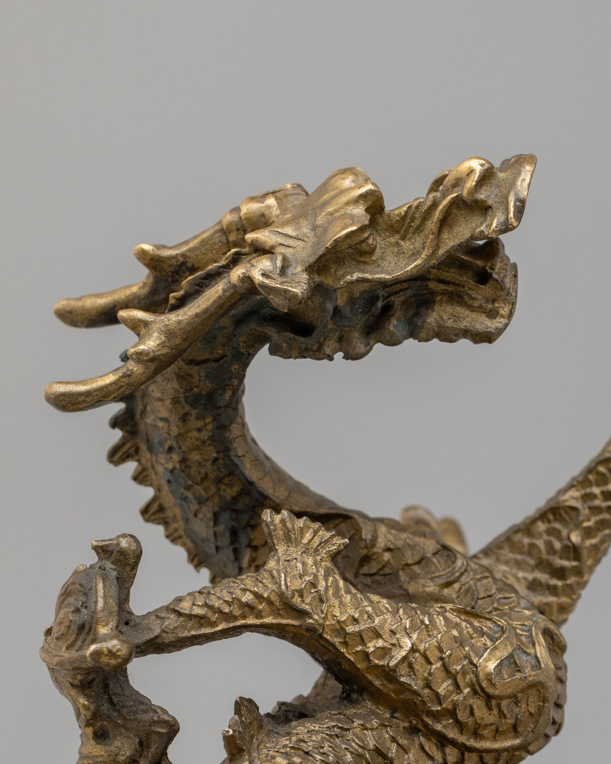 Handcrafted Dragon Guardian Sculpture | Symbol of Protection and Strength