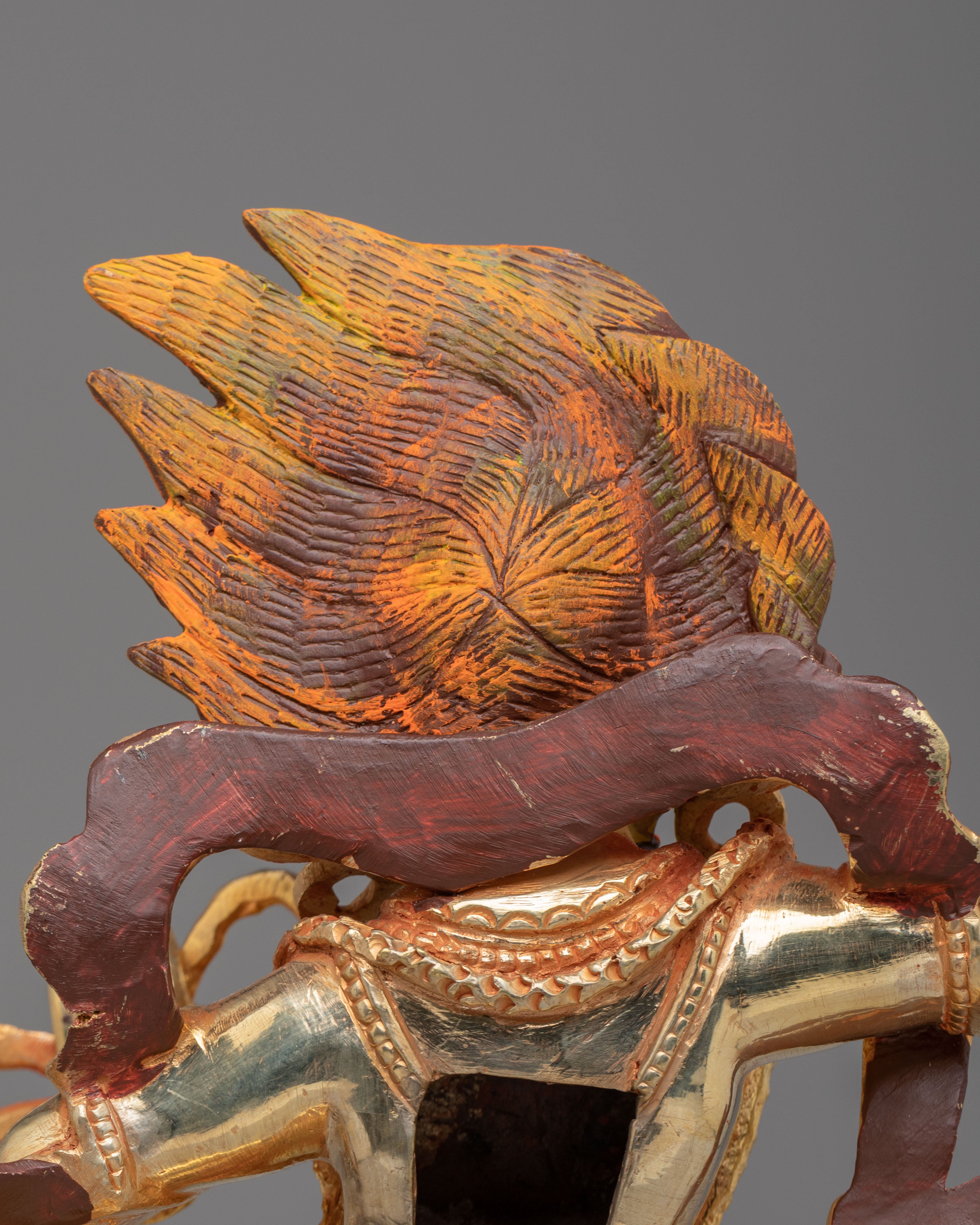 Tibetan Altar Vajrapani Sculpture | Buddhist Protector Deity