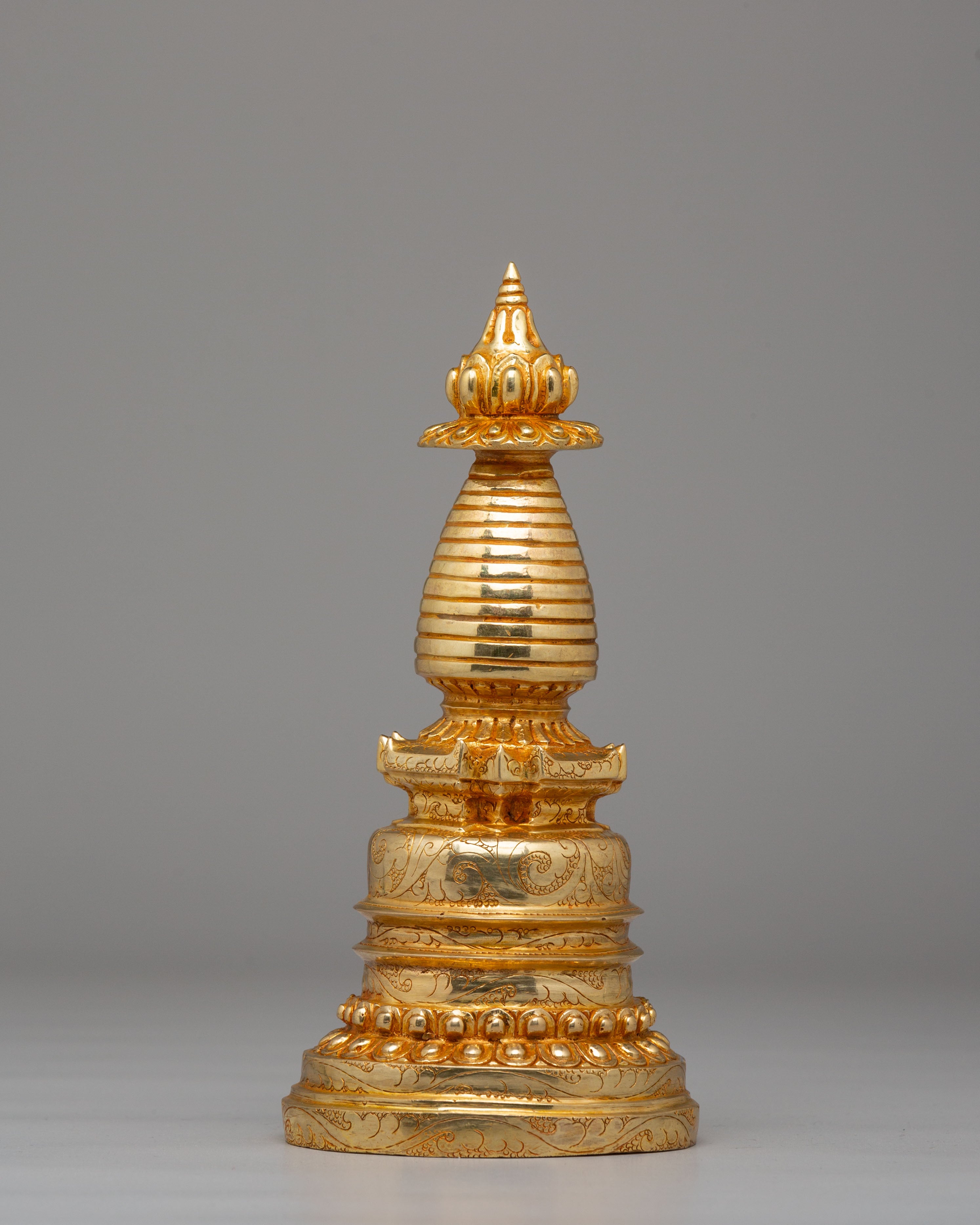 Handmade Kadampa Stupa | Sacred Tibetan Art for Meditation