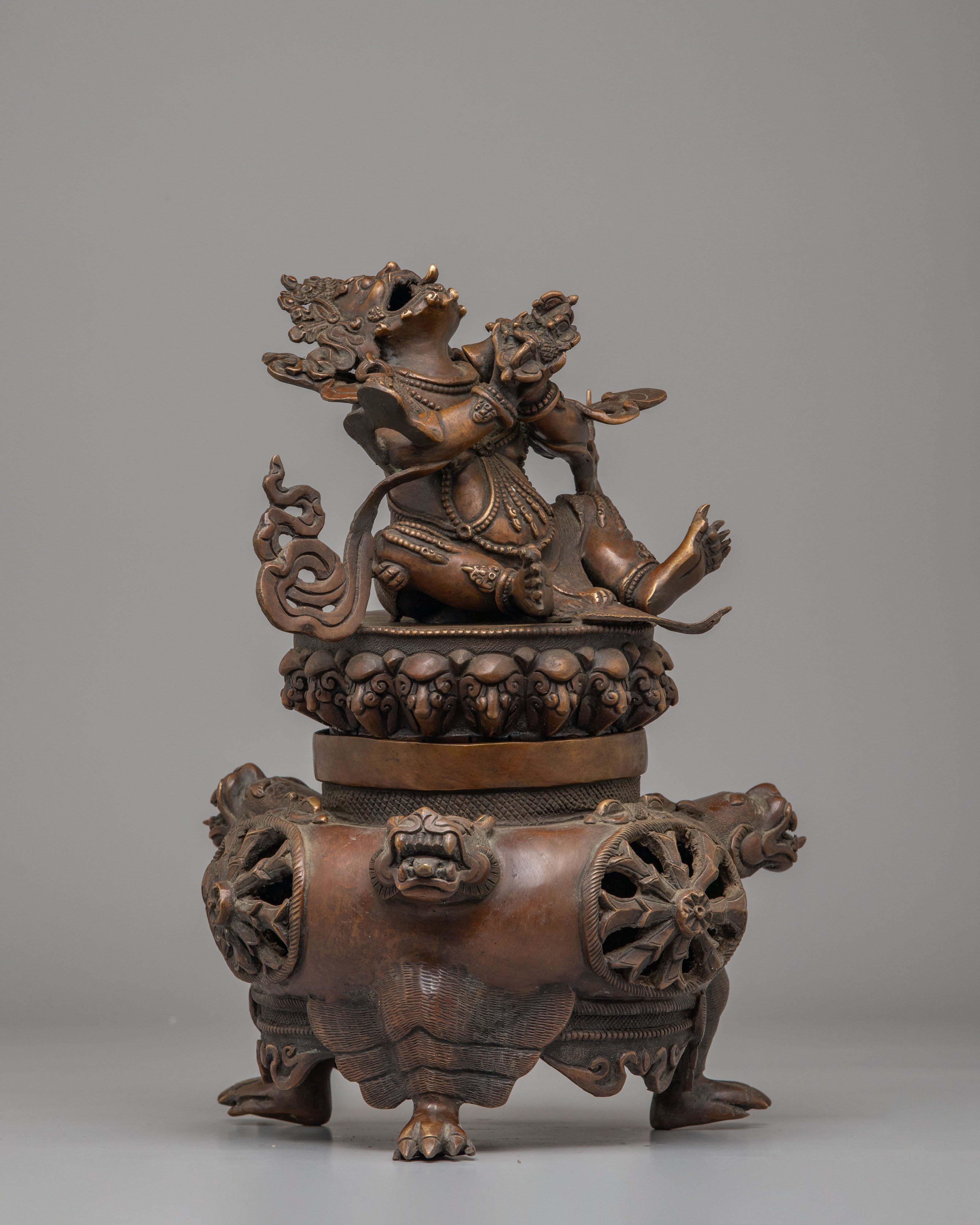 Tibetan Vajradhaka Sculpture for Purification | Buddhist Altar Decor for Ritual Practice