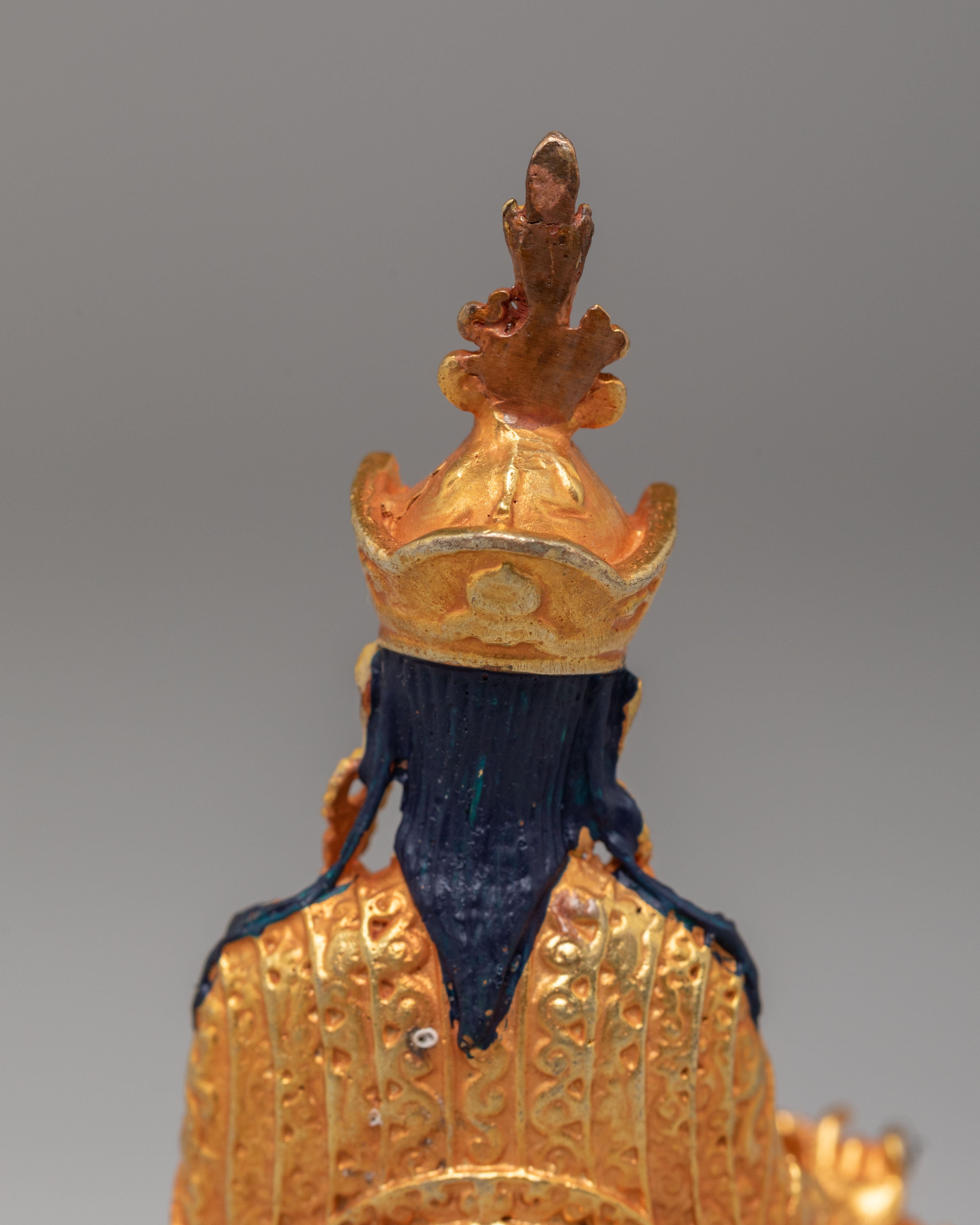 Tibetan Lotus Born Guru Rinpoche Sculpture | Handmade Artwork
