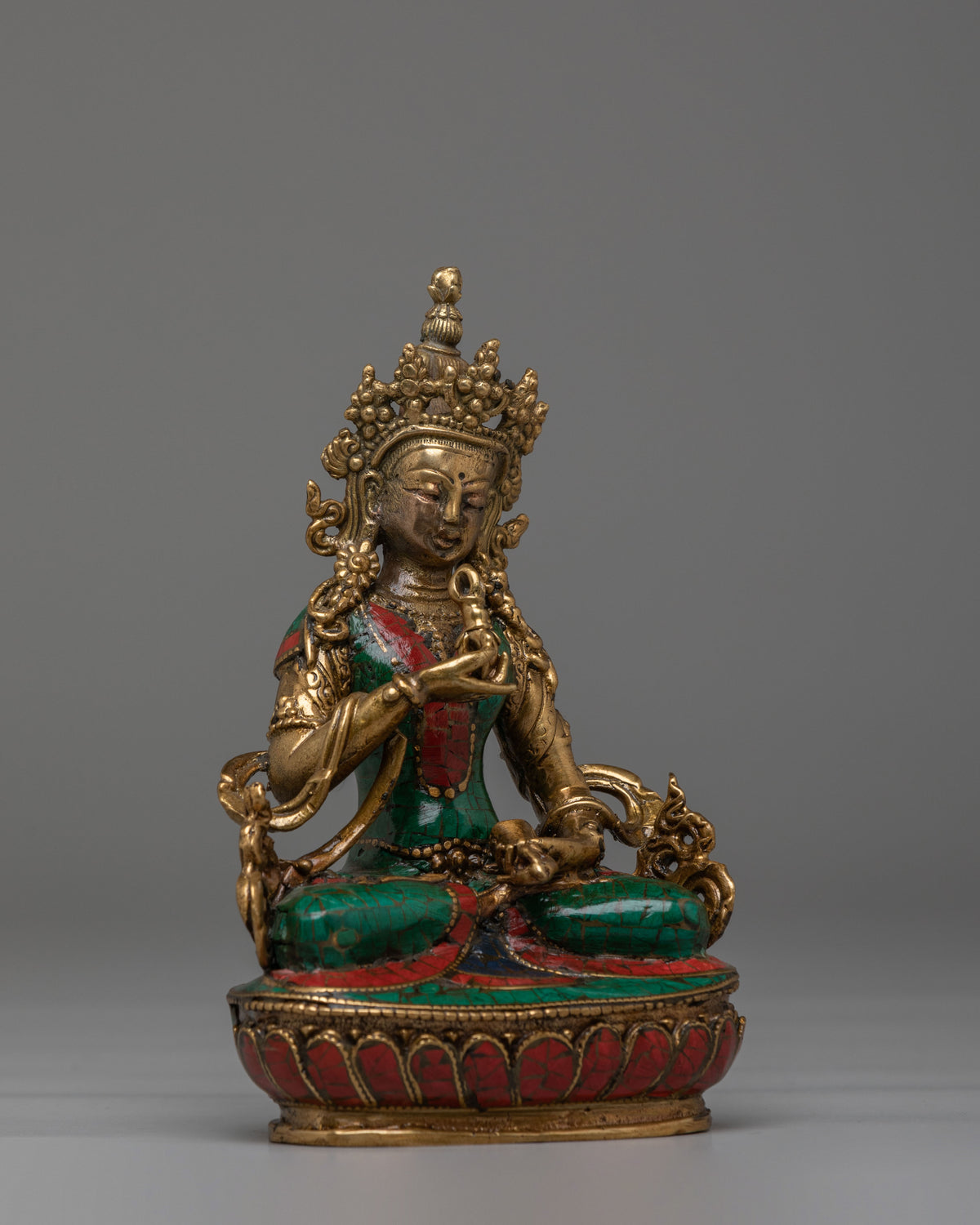 Sacred Vajrasattva Meditation Deity Statue | Traditional Buddhist Sculpture