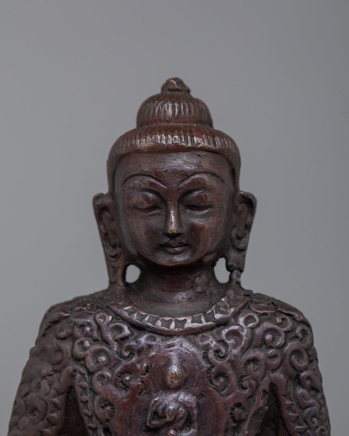 Sacred Altar Amitabha Buddha Sculpture | Traditional Artwork